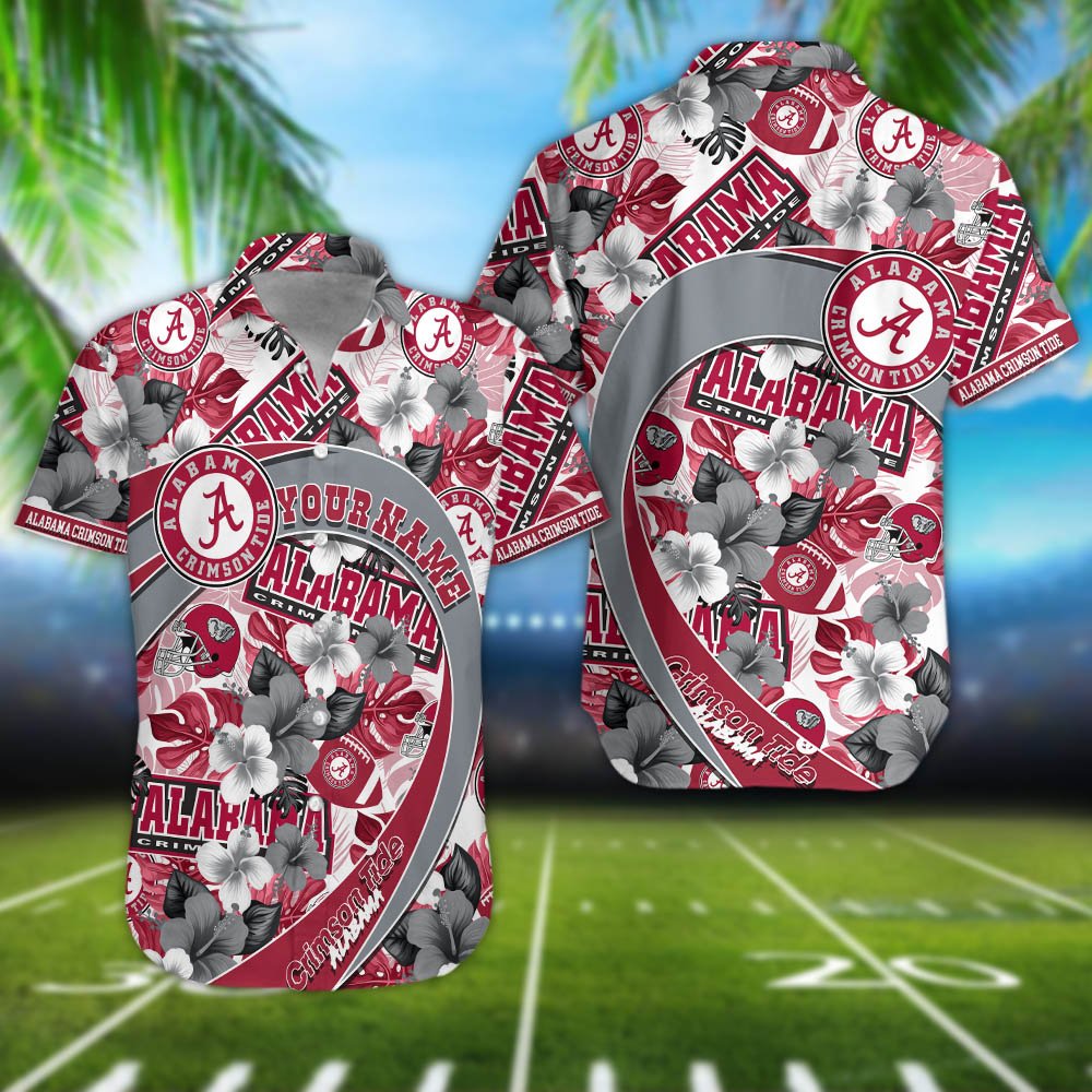 Alabama Crimson Tide Hawaii Shirt Personalized Your Name, Hawaii Shirt For Football Lovers, Summer Gift For Fans ETHY-57578