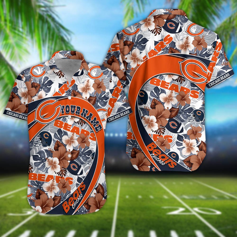 Chicago Bears Hawaii Shirt Personalized Your Name, Hawaii Shirt For Football Lovers, Summer Gift For Fans ETHY-57578