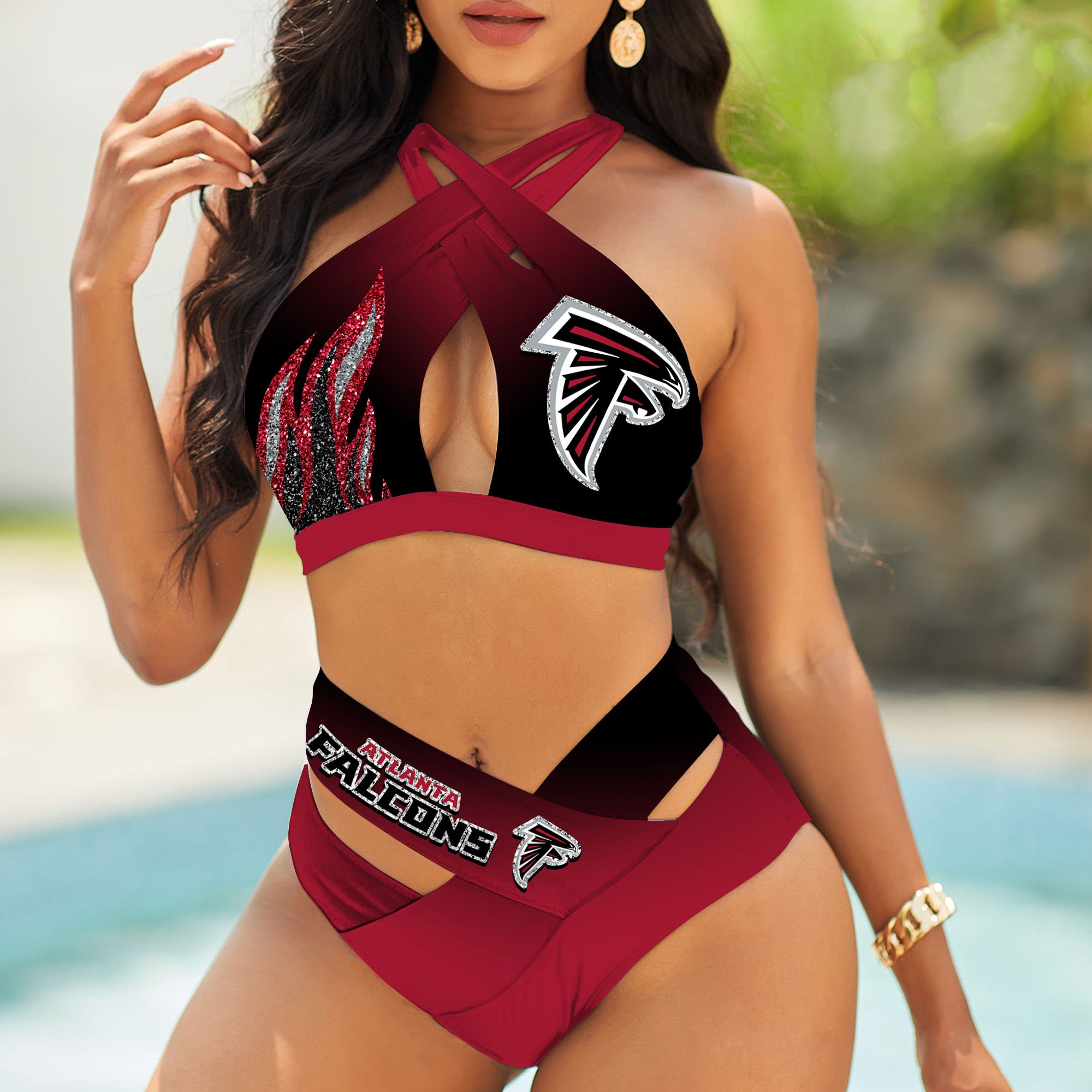 Atlanta Falcons Bikini, Sport Team Bikini For Fans, Gift For Sport Lovers, Summer Gifts ETHY-58110