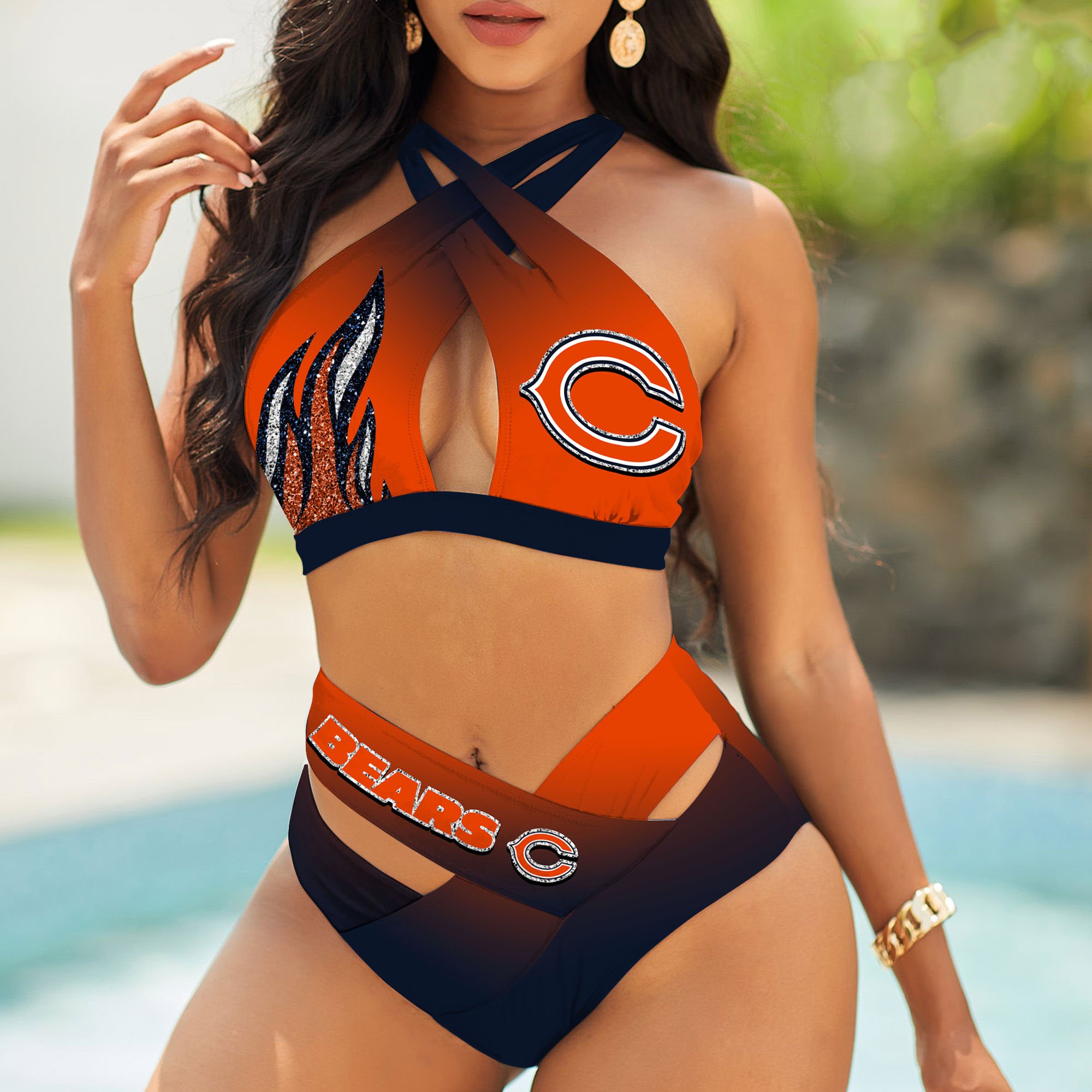 Chicago Bears Bikini, Sport Team Bikini For Fans, Gift For Sport Lovers, Summer Gifts ETHY-58110