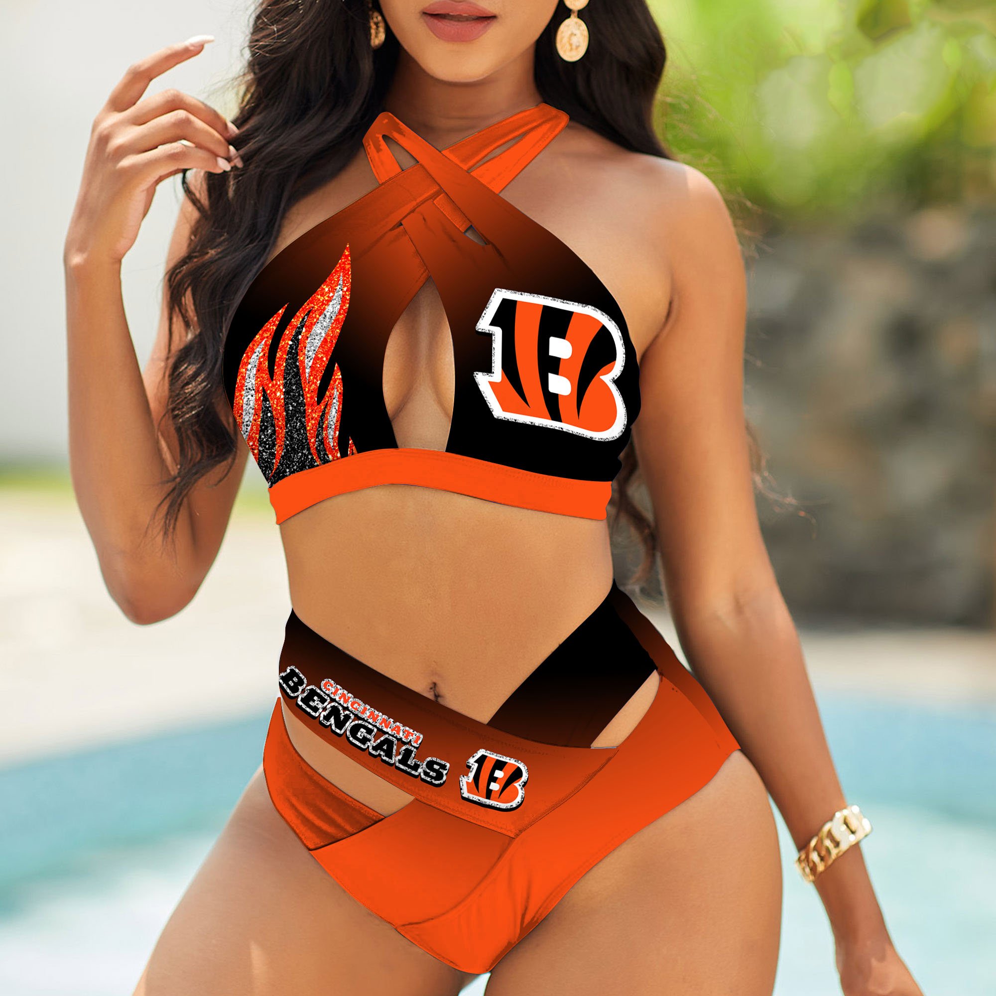 Cincinnati Bengals Bikini, Sport Team Bikini For Fans, Gift For Sport Lovers, Summer Gifts ETHY-58110