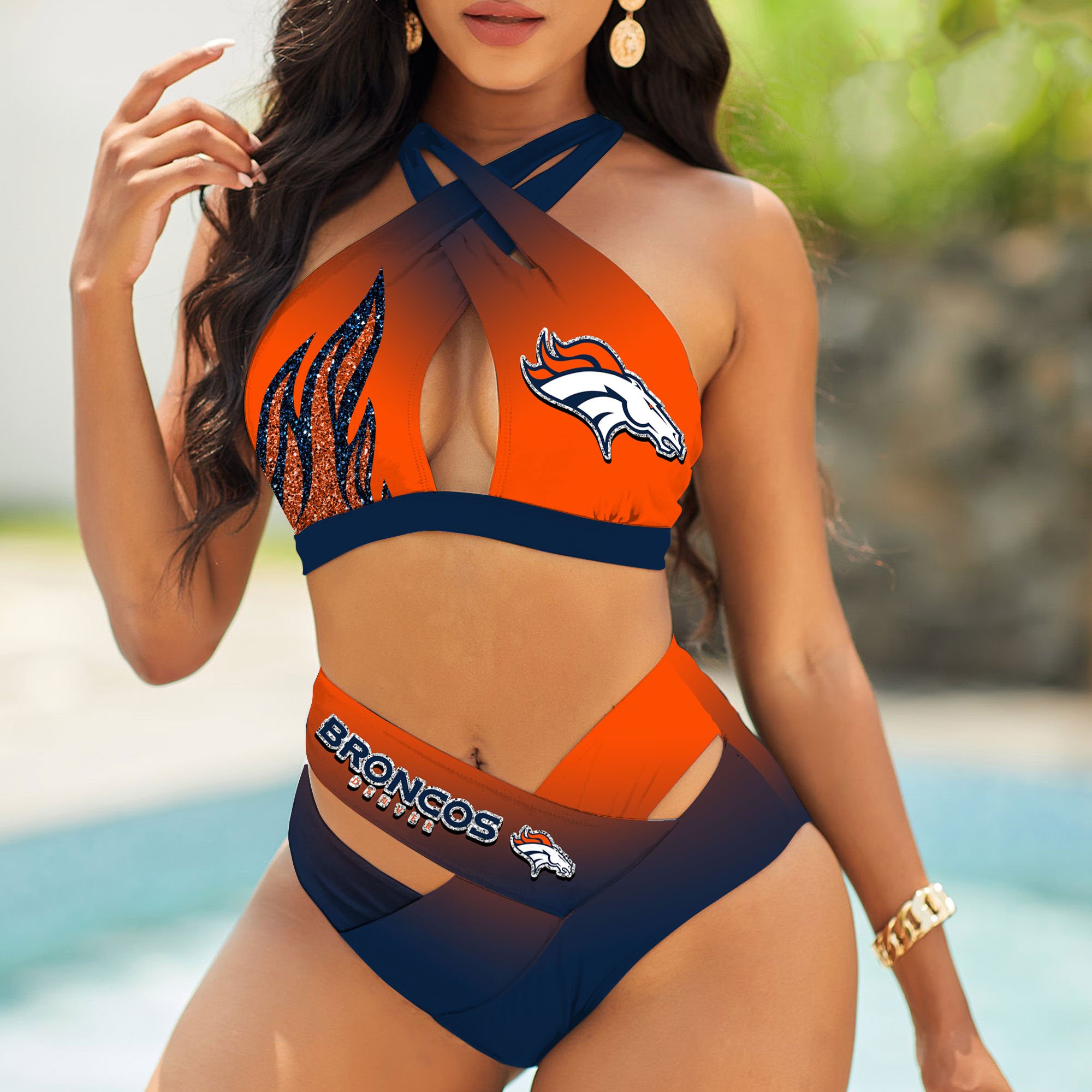 Denver Broncos Bikini, Sport Team Bikini For Fans, Gift For Sport Lovers, Summer Gifts ETHY-58110