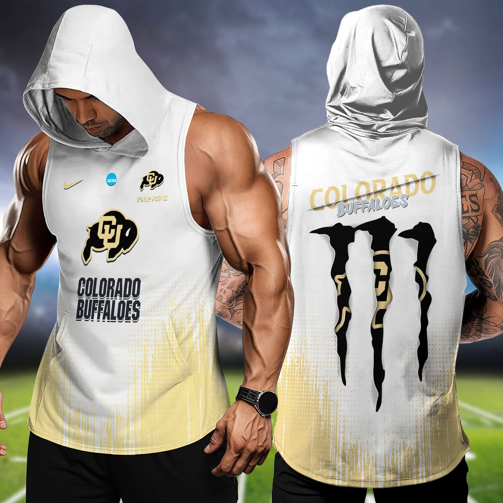 Colorado Buffaloes Hoodie Tanktop Personalized Your Name, Football Team Hoodie Tanktop, Gift For Football Fans ETHY-58338