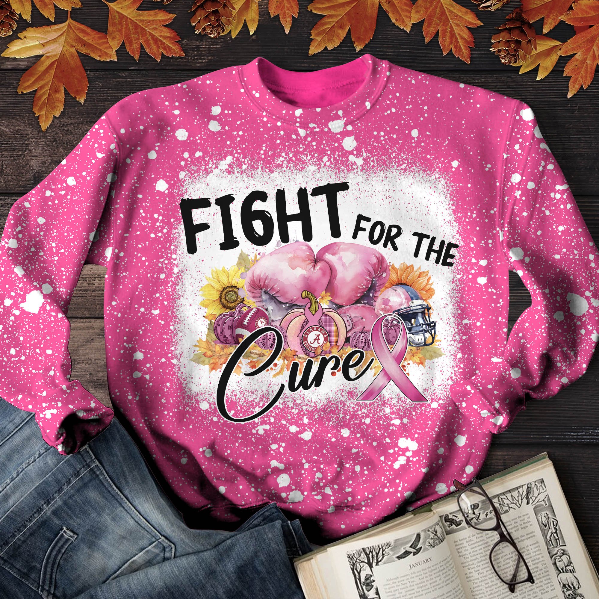 Alabama Crimson Tide Sport T-shirt Sweater Hoodie, Sport And Breast Cancer Shirts, Fight For The Cure, Sport Gifts ETHY-51797