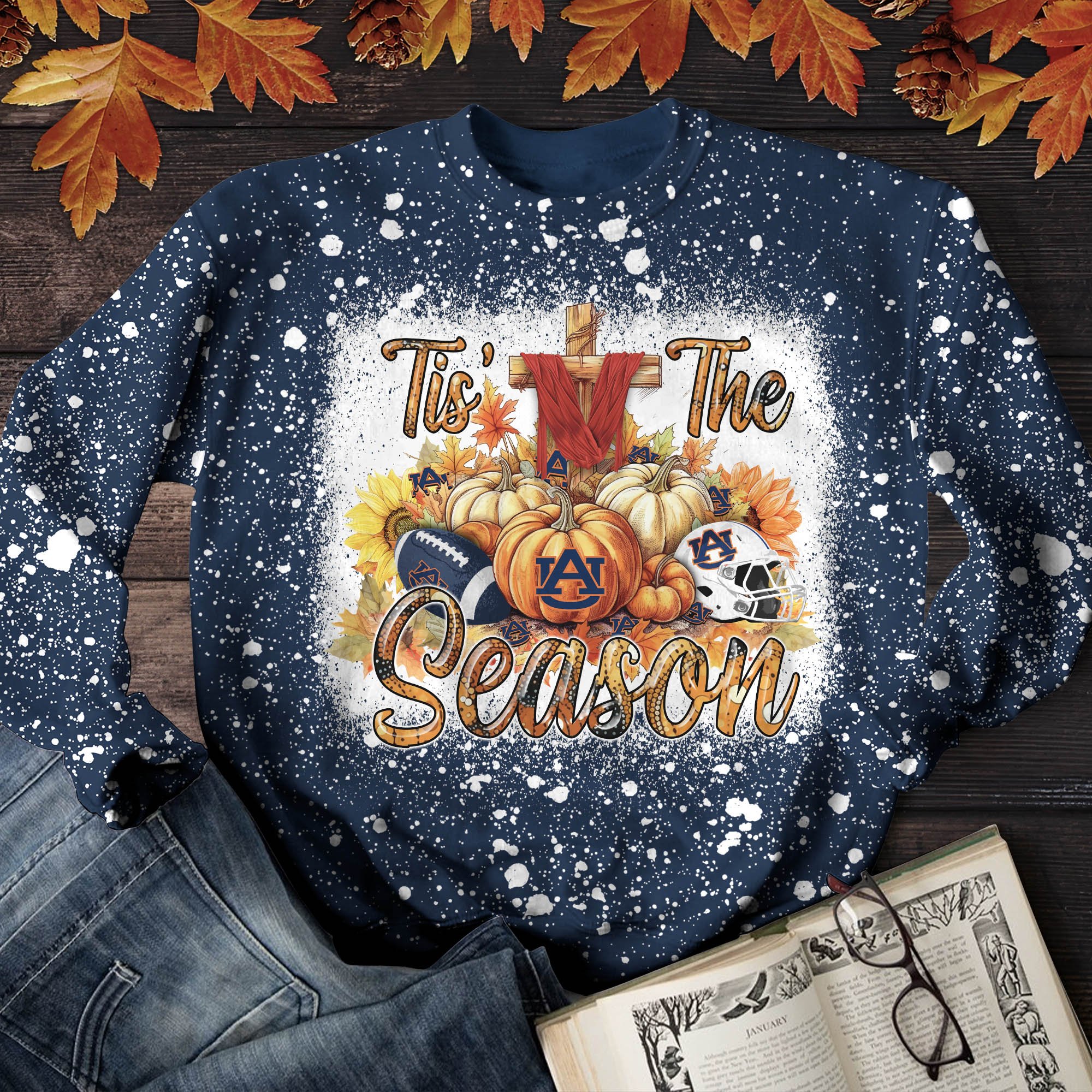 Auburn Tigers T-shirt Sweatshirt Hoodie, Tis' The Reason Shirts, Autumn Gifts For Sport Lovers ETHY-51983