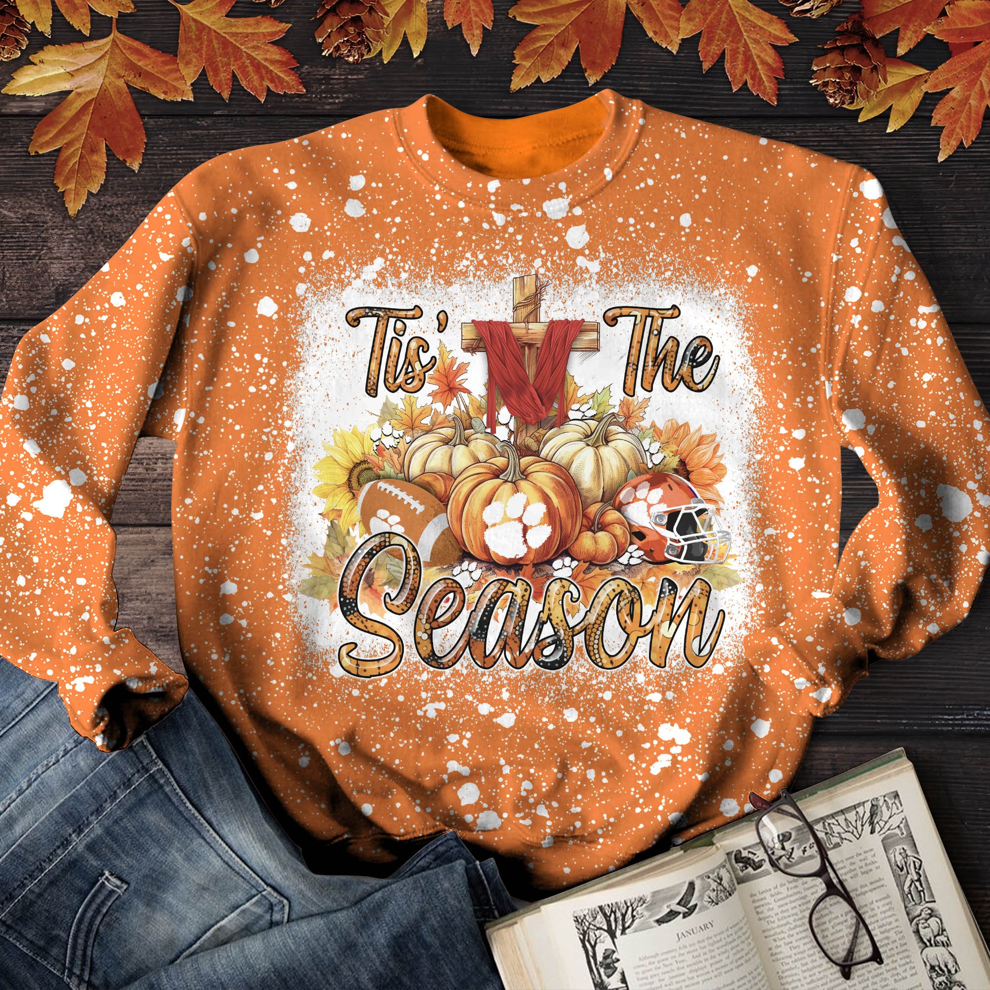 Clemson Tigers T-shirt Sweatshirt Hoodie, Tis' The Reason Shirts, Autumn Gifts For Sport Lovers ETHY-51983