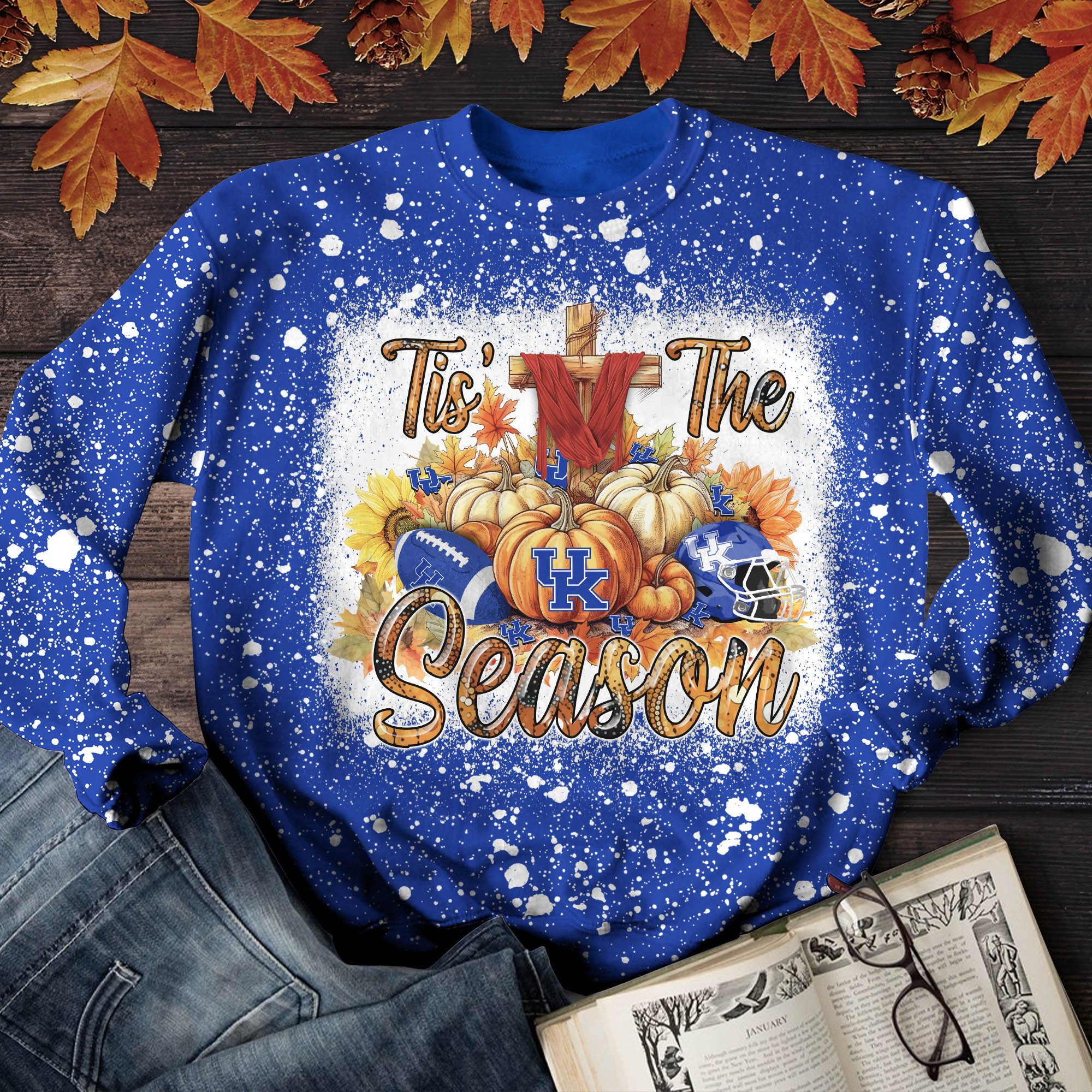 Kentucky Wildcats T-shirt Sweatshirt Hoodie, Tis' The Reason Shirts, Autumn Gifts For Sport Lovers ETHY-51983