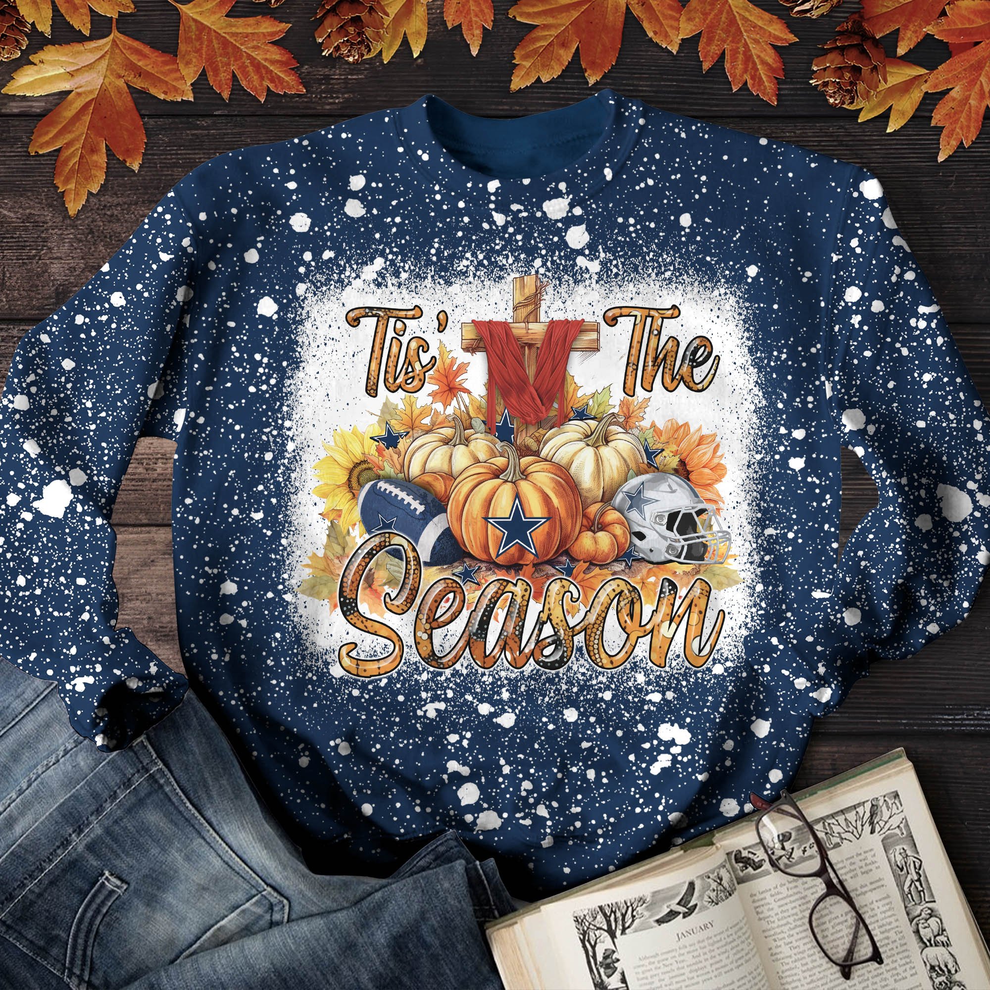 Dallas Cowboys T-shirt Sweatshirt Hoodie, Tis' The Reason Shirts, Autumn Gifts For Sport Lovers ETHY-51983