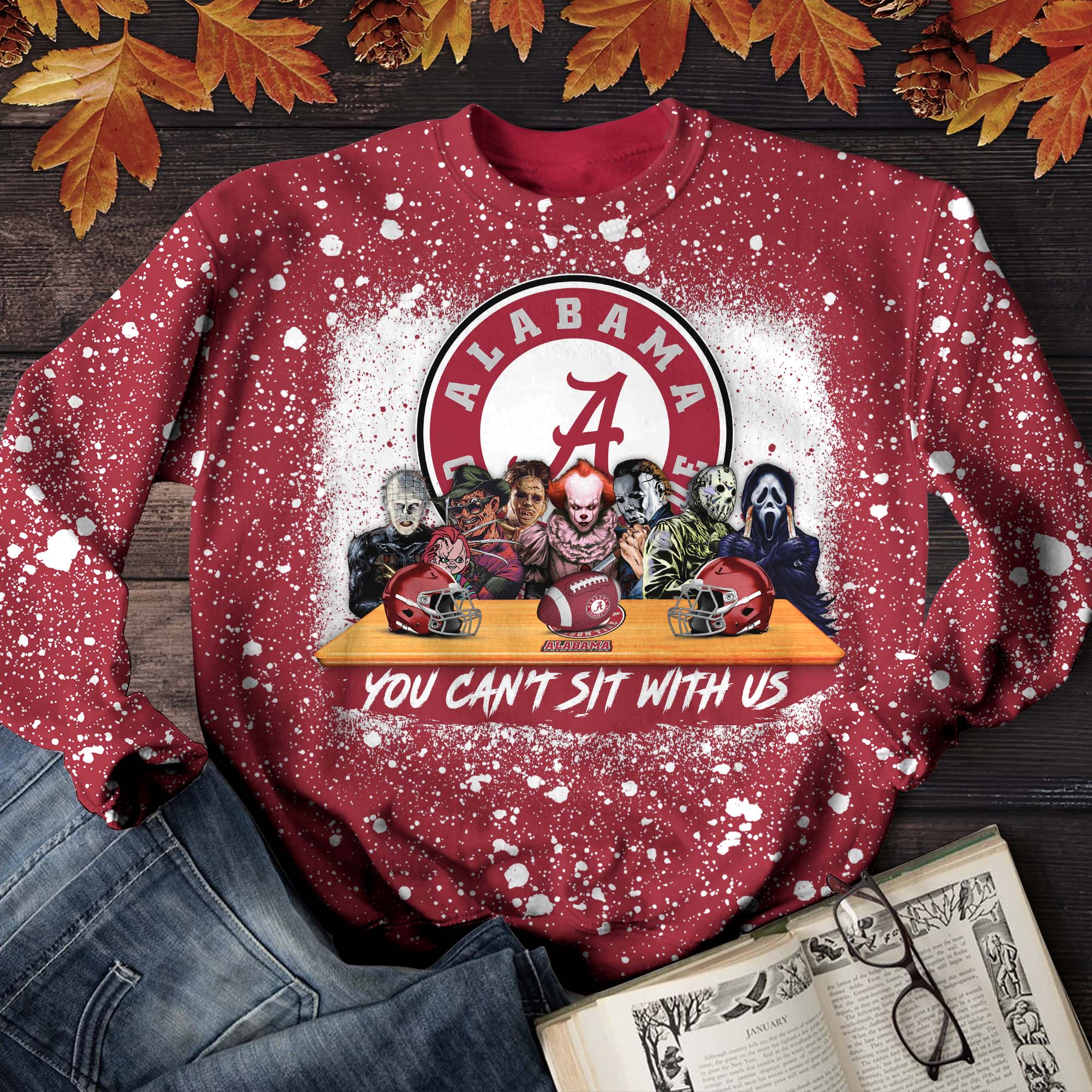 Alabama Crimson Tide T-Shirt Sweater Hoodie, You Can't Sit With Us Shirts, Autumn Gifts For Sport Lovers ETHY-52027