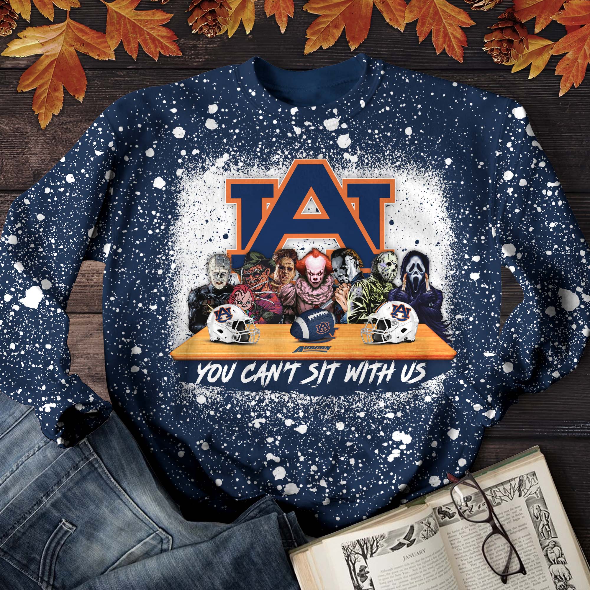 Auburn Tigers T-Shirt Sweater Hoodie, You Can't Sit With Us Shirts, Autumn Gifts For Sport Lovers ETHY-52027