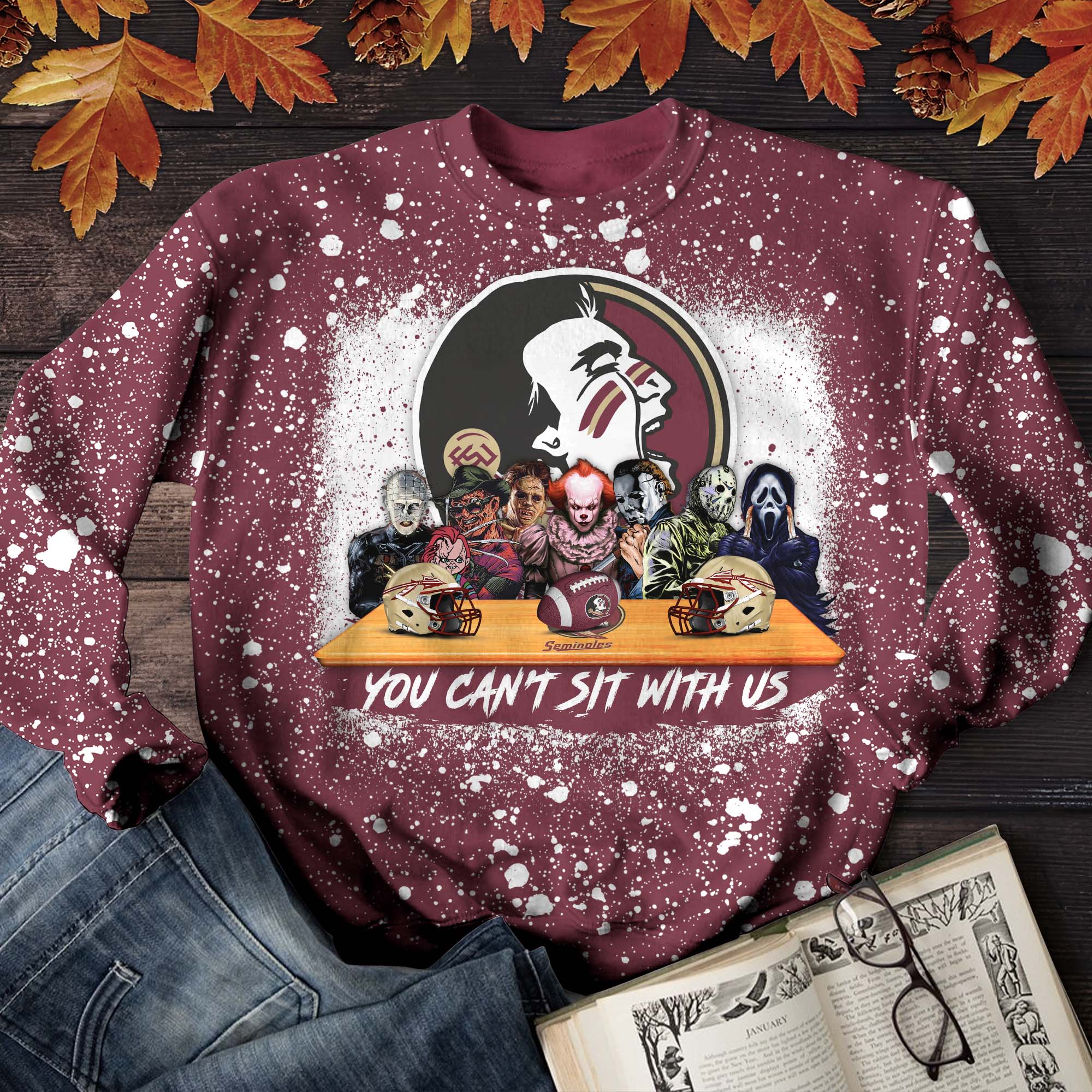 Florida State Seminoles T-Shirt Sweater Hoodie, You Can't Sit With Us Shirts, Autumn Gifts For Sport Lovers ETHY-52027