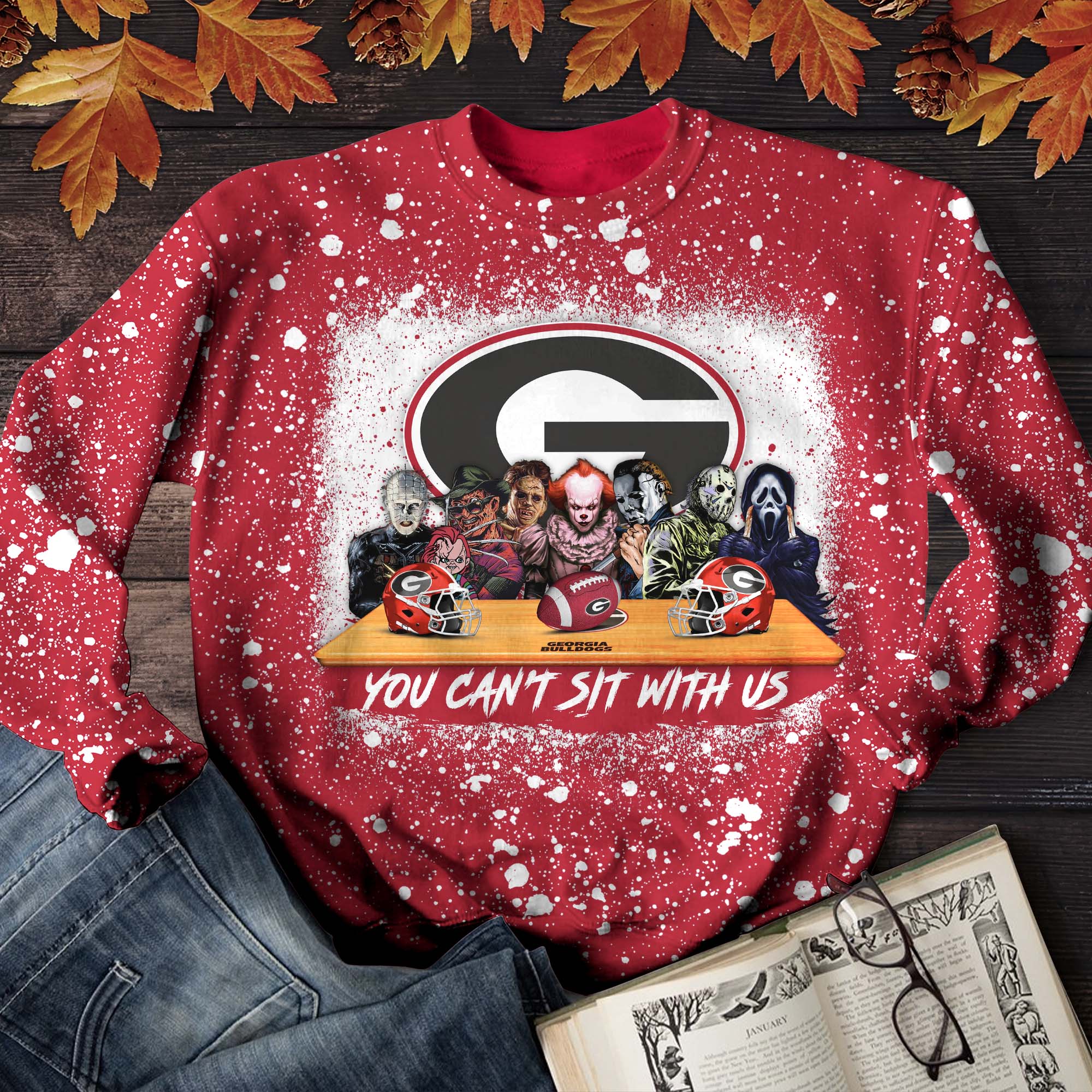 Georgia Bulldogs T-Shirt Sweater Hoodie, You Can't Sit With Us Shirts, Autumn Gifts For Sport Lovers ETHY-52027