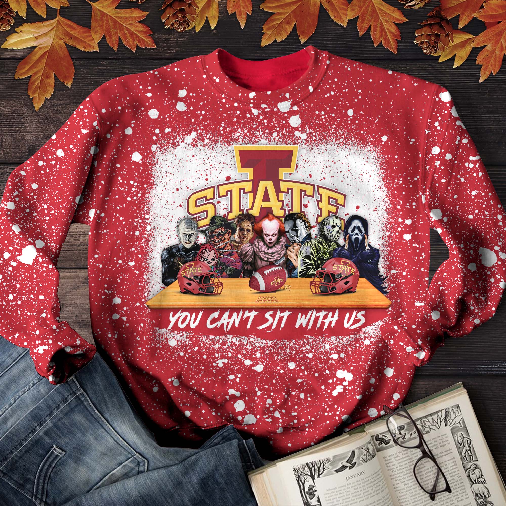 Iowa State Cyclones T-Shirt Sweater Hoodie, You Can't Sit With Us Shirts, Autumn Gifts For Sport Lovers ETHY-52027