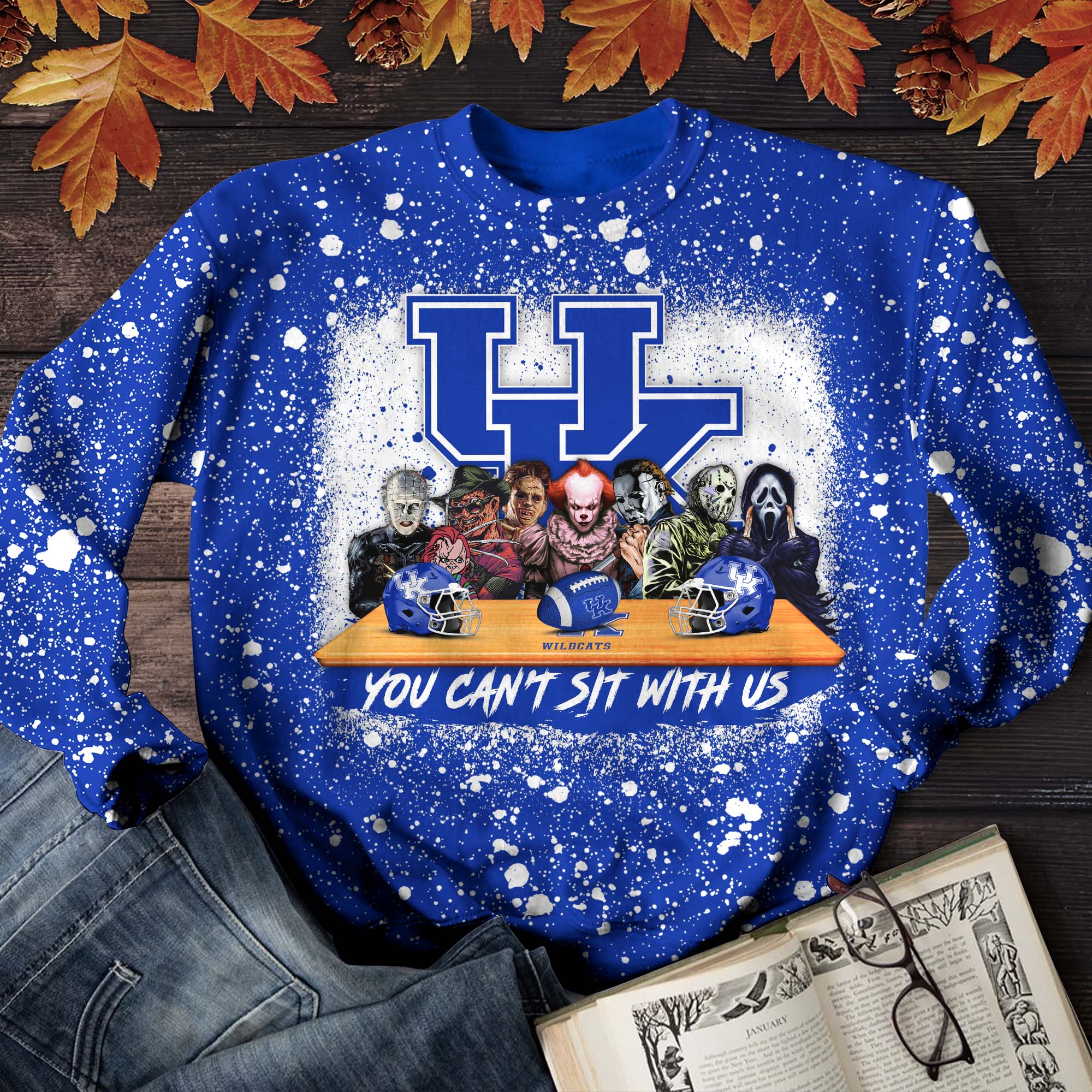 Kentucky Wildcats T-Shirt Sweater Hoodie, You Can't Sit With Us Shirts, Autumn Gifts For Sport Lovers ETHY-52027