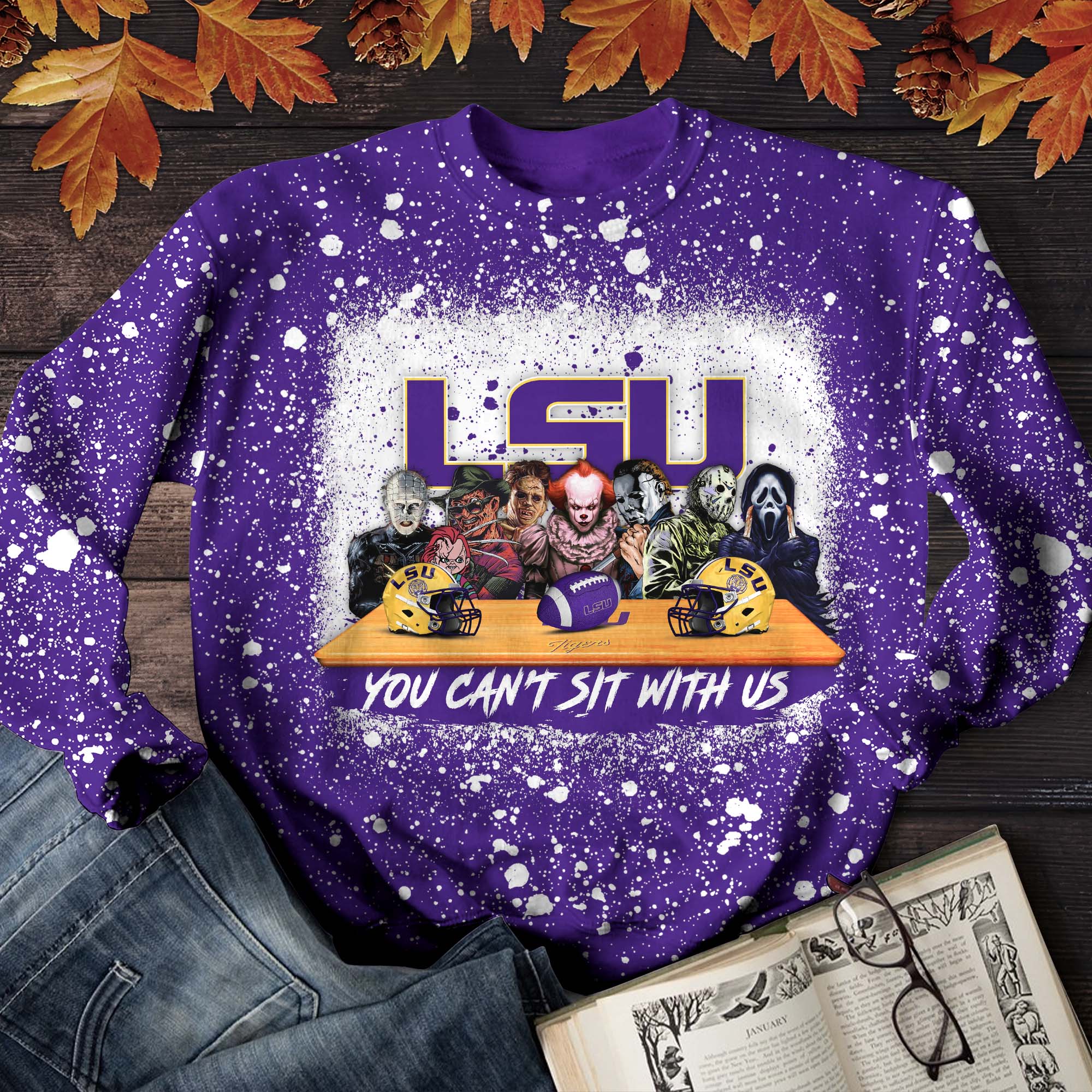 LSU TIGERS T-Shirt Sweater Hoodie, You Can't Sit With Us Shirts, Autumn Gifts For Sport Lovers ETHY-52027