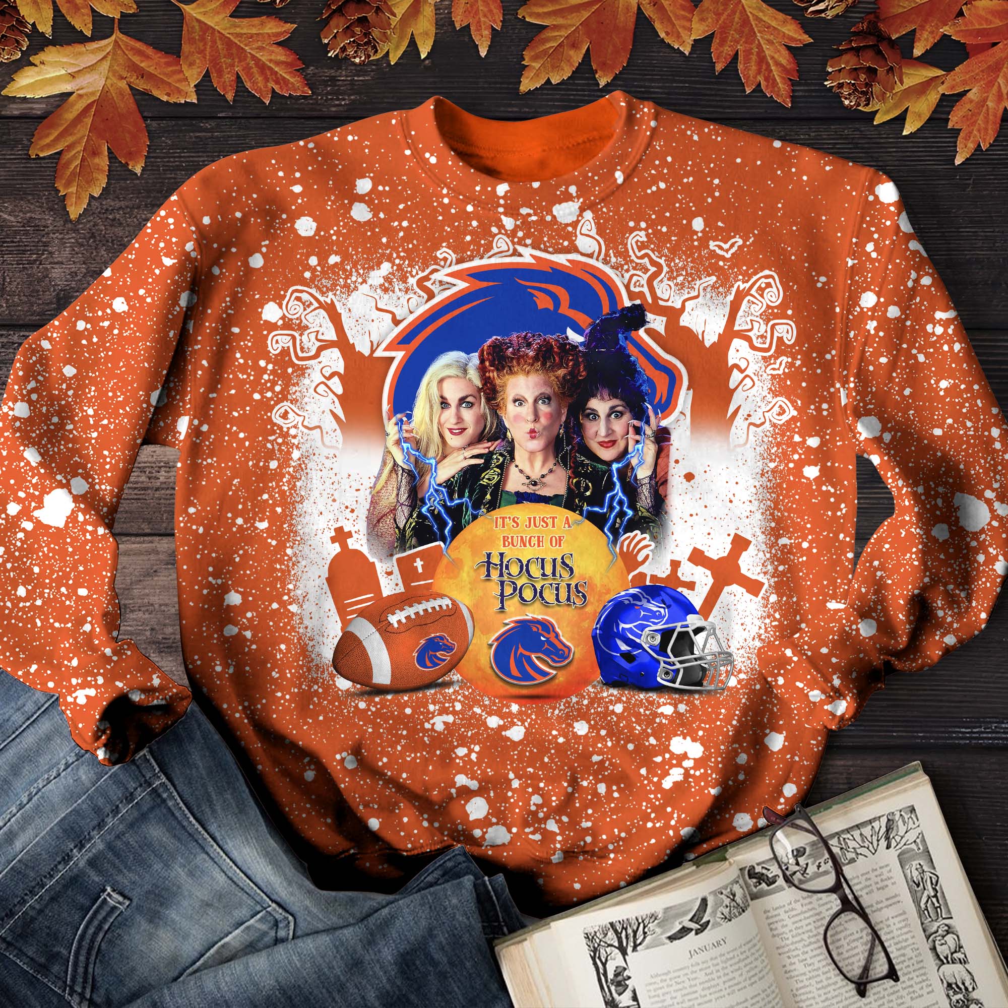 Boise State Broncos T-shirt Hoodie Sweater, Hocus Pocus And Sport Team Shirts, Sport Shirts For Fan, Sport Gifts ETHY-52065