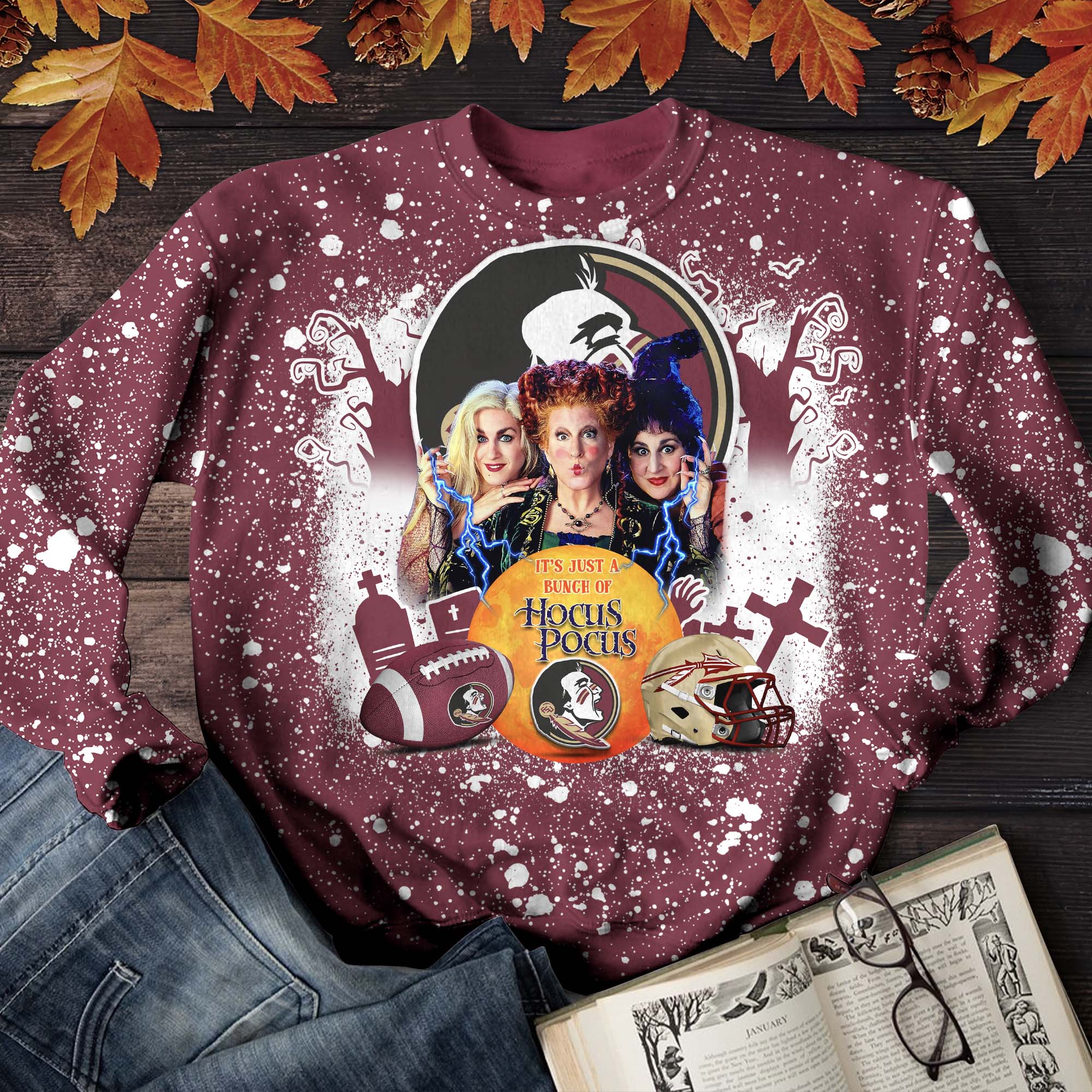 Florida State Seminoles T-shirt Hoodie Sweater, Hocus Pocus And Sport Team Shirts, Sport Shirts For Fan, Sport Gifts ETHY-52065