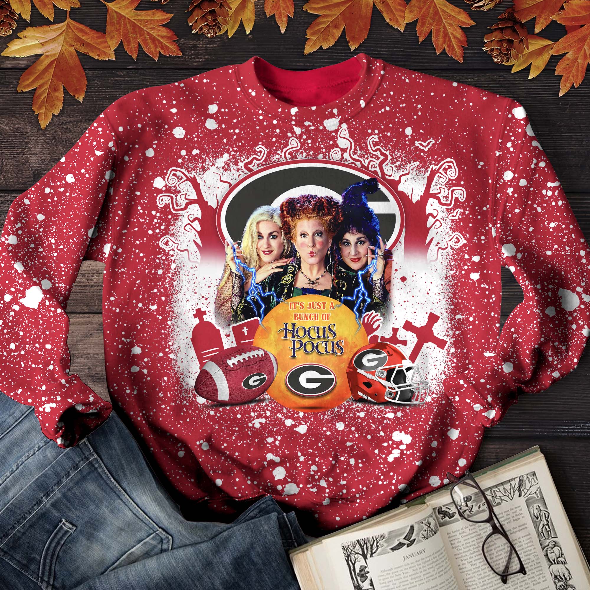 Georgia Bulldogs T-shirt Hoodie Sweater, Hocus Pocus And Sport Team Shirts, Sport Shirts For Fan, Sport Gifts ETHY-52065