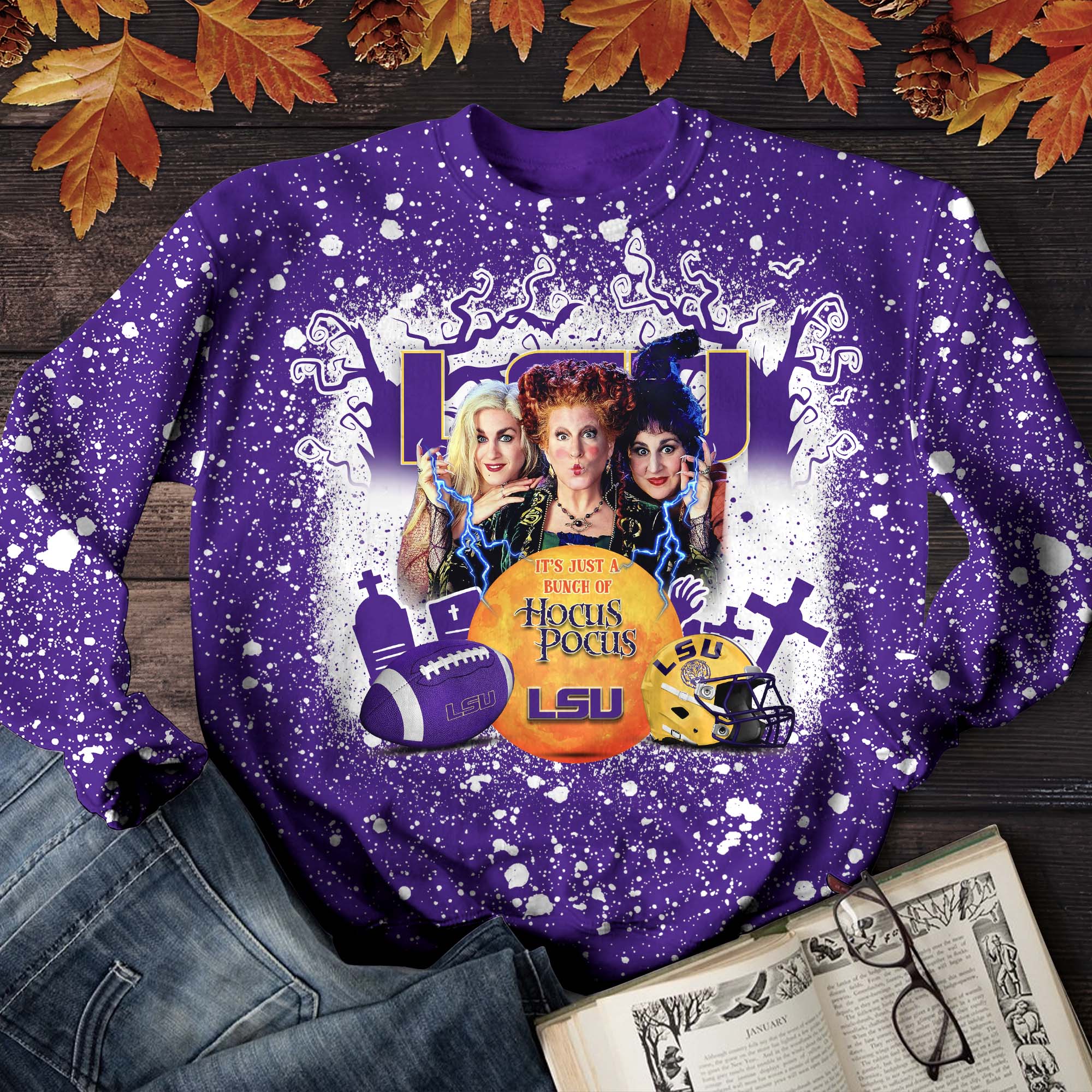 LSU TIGERS T-shirt Hoodie Sweater, Hocus Pocus And Sport Team Shirts, Sport Shirts For Fan, Sport Gifts ETHY-52065