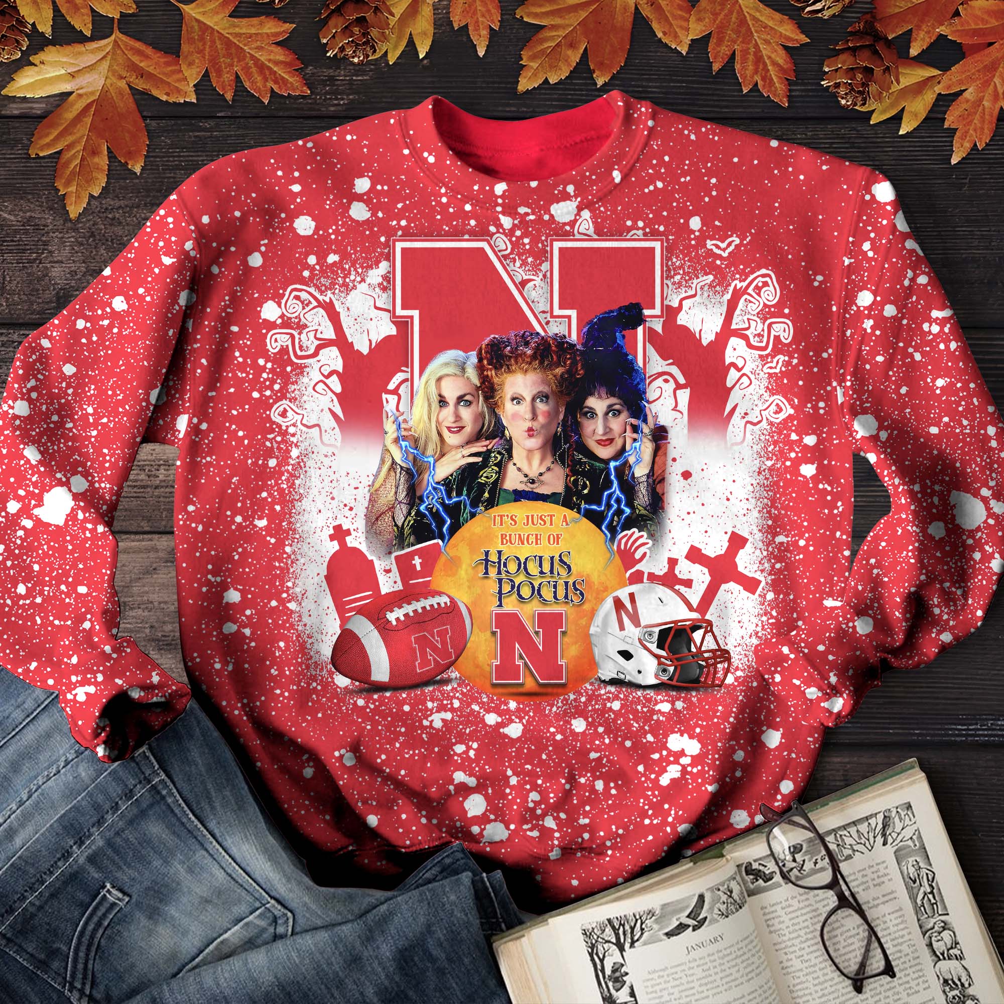 Nebraska Cornhuskers T-shirt Hoodie Sweater, Hocus Pocus And Sport Team Shirts, Sport Shirts For Fan, Sport Gifts ETHY-52065