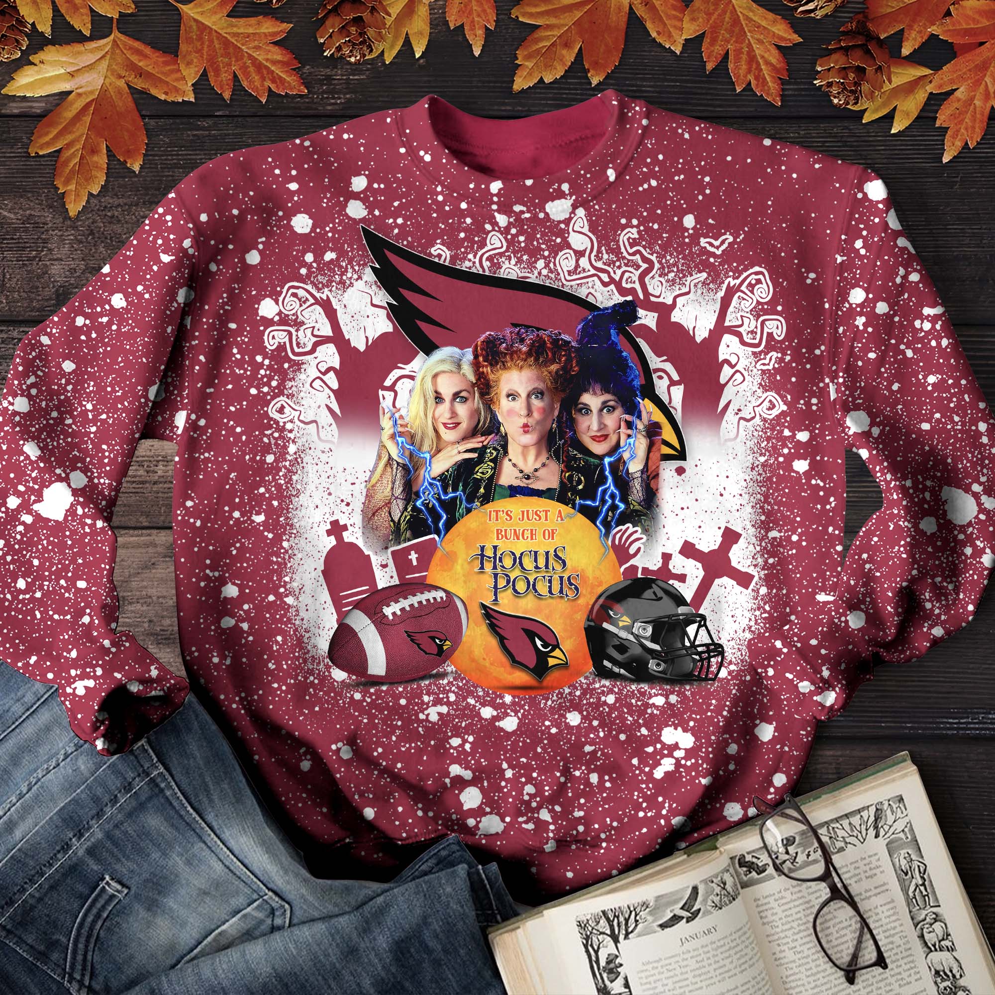 Arizona Cardinals T-shirt Hoodie Sweater, Hocus Pocus And Sport Team Shirts, Sport Shirts For Fan, Sport Gifts ETHY-52065