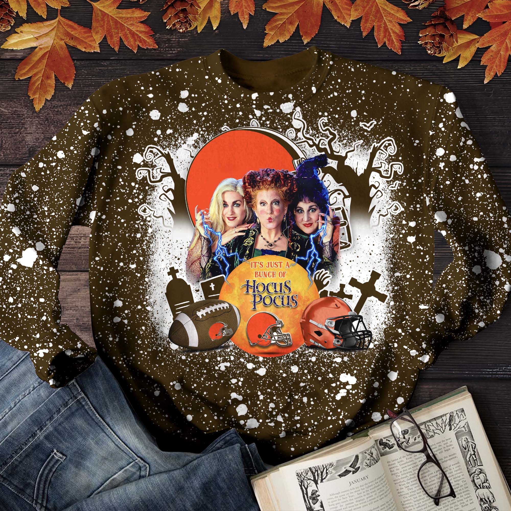 Cleveland Browns T-shirt Hoodie Sweater, Hocus Pocus And Sport Team Shirts, Sport Shirts For Fan, Sport Gifts ETHY-52065