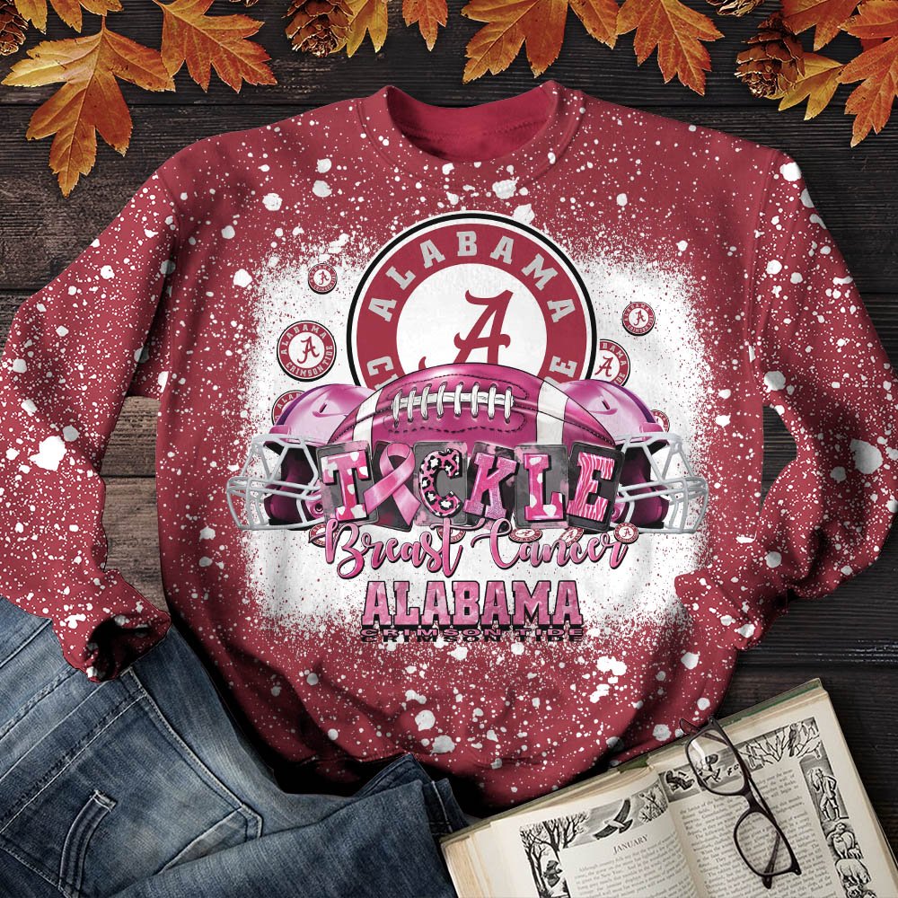 Alabama Crimson Tide T-Shirt Sweatshirt Hoodie, Breast Cancer And Sport Team Shirts, Sport Gifts ETHY-52130