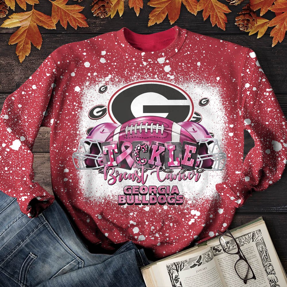 Georgia Bulldogs T-Shirt Sweatshirt Hoodie, Breast Cancer And Sport Team Shirts, Sport Gifts ETHY-52130