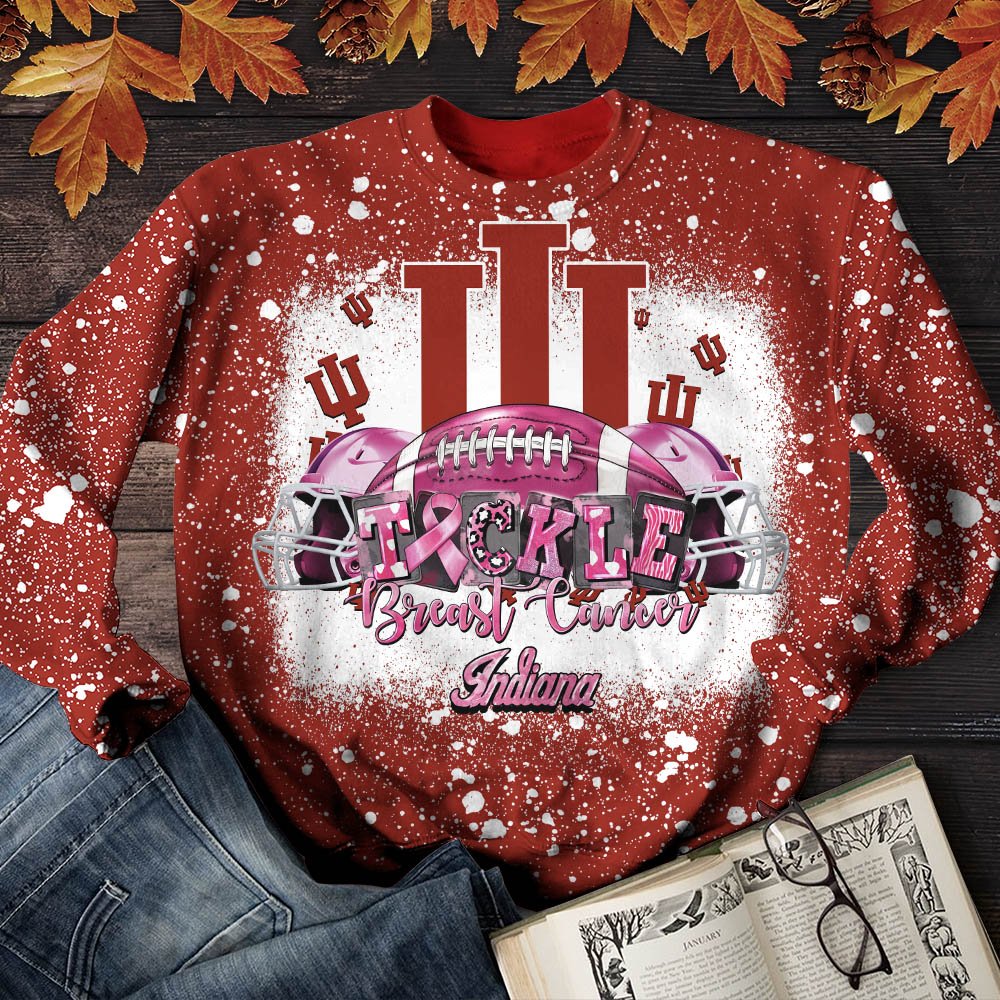 Indiana Hoosiers T-Shirt Sweatshirt Hoodie, Breast Cancer And Sport Team Shirts, Sport Gifts ETHY-52130