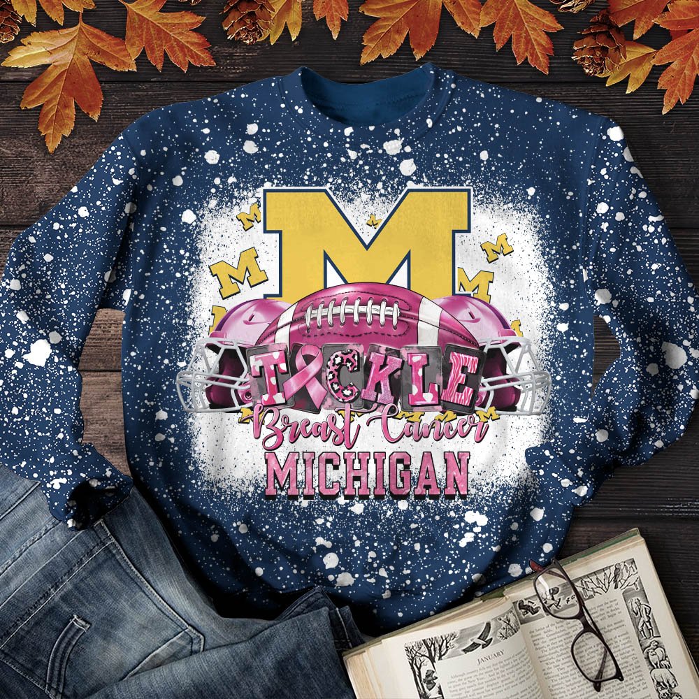 Michigan Wolverines T-Shirt Sweatshirt Hoodie, Breast Cancer And Sport Team Shirts, Sport Gifts ETHY-52130