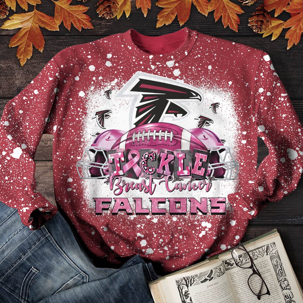 Atlanta Falcons T-Shirt Sweatshirt Hoodie, Breast Cancer And Sport Team Shirts, Sport Gifts ETHY-52130