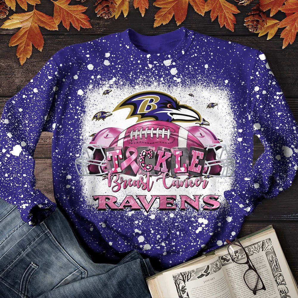 Baltimore Ravens T-Shirt Sweatshirt Hoodie, Breast Cancer And Sport Team Shirts, Sport Gifts ETHY-52130