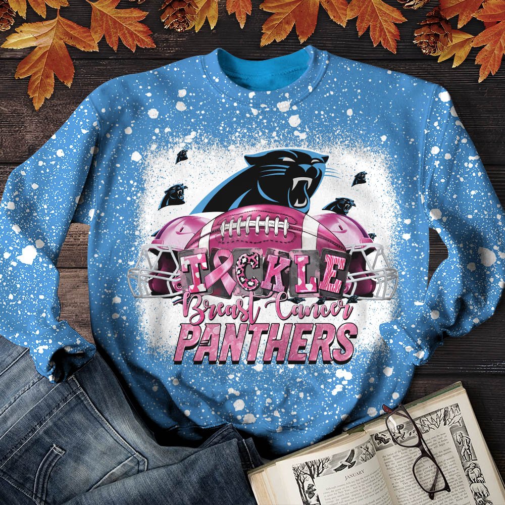 Carolina Panthers T-Shirt Sweatshirt Hoodie, Breast Cancer And Sport Team Shirts, Sport Gifts ETHY-52130