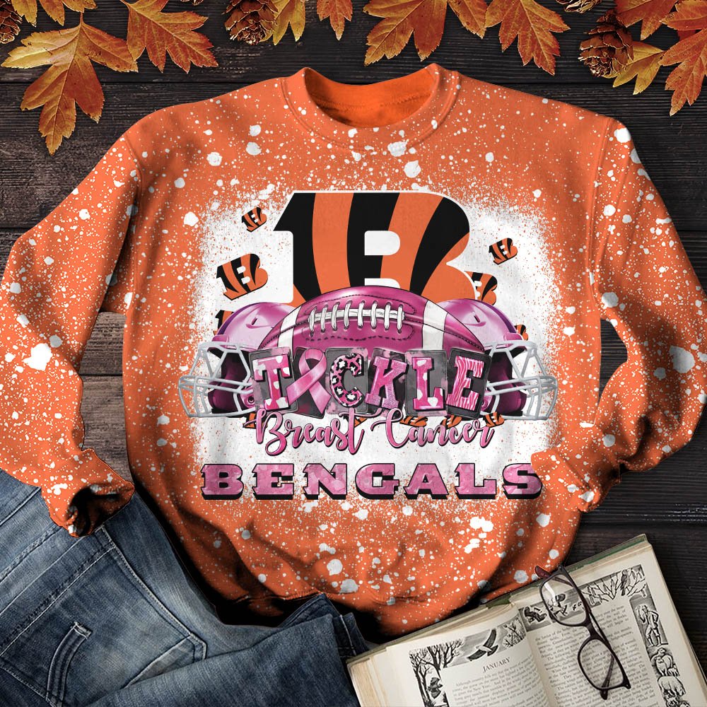 Cincinnati Bengals T-Shirt Sweatshirt Hoodie, Breast Cancer And Sport Team Shirts, Sport Gifts ETHY-52130