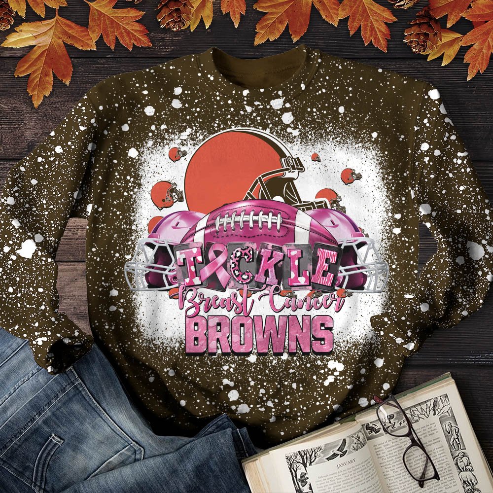 Cleveland Browns T-Shirt Sweatshirt Hoodie, Breast Cancer And Sport Team Shirts, Sport Gifts ETHY-52130