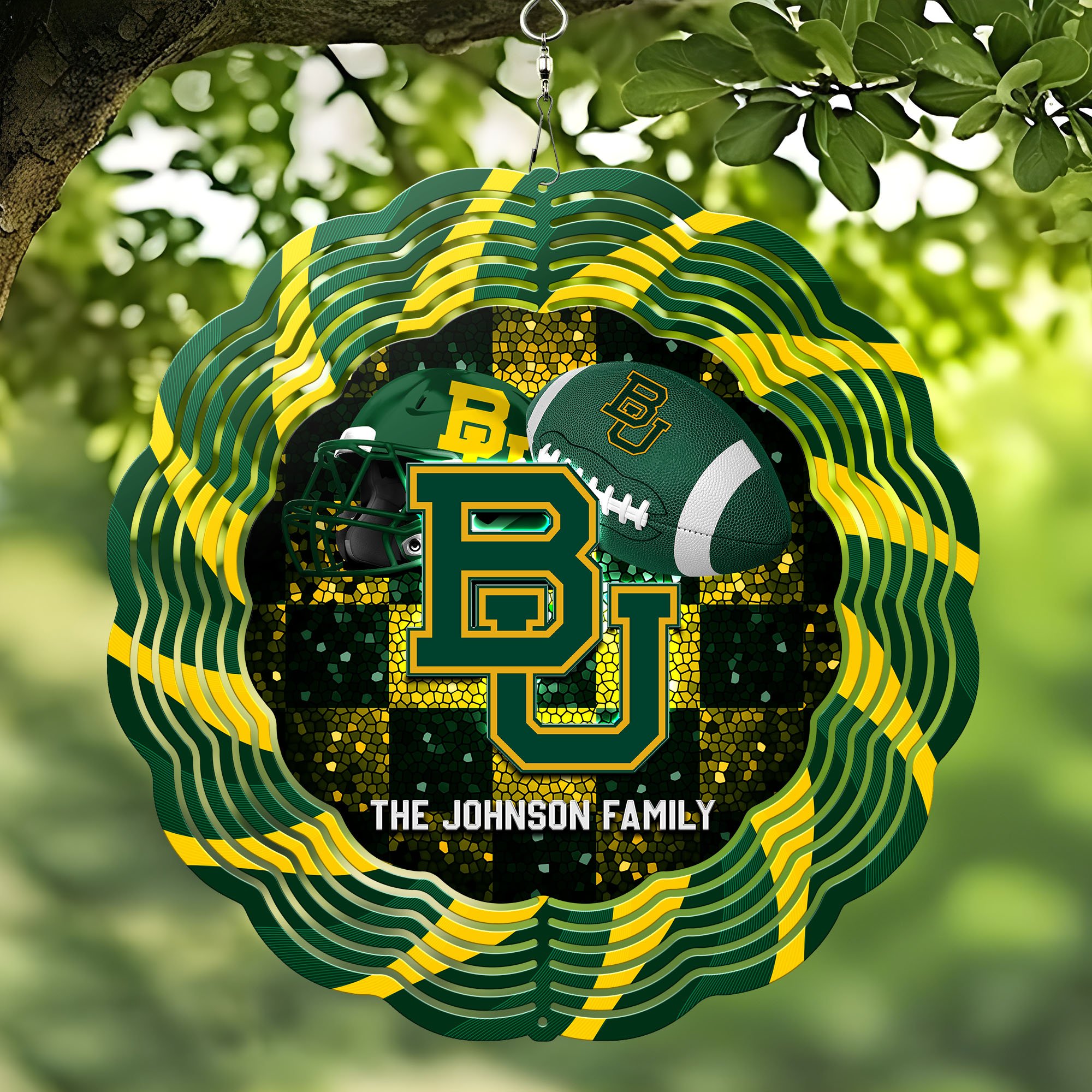 Baylor Bears Wind Spinner Personalized Your Family Name, Sport Team Wind Spinner, Sport Lover Gifts ETHY-59849