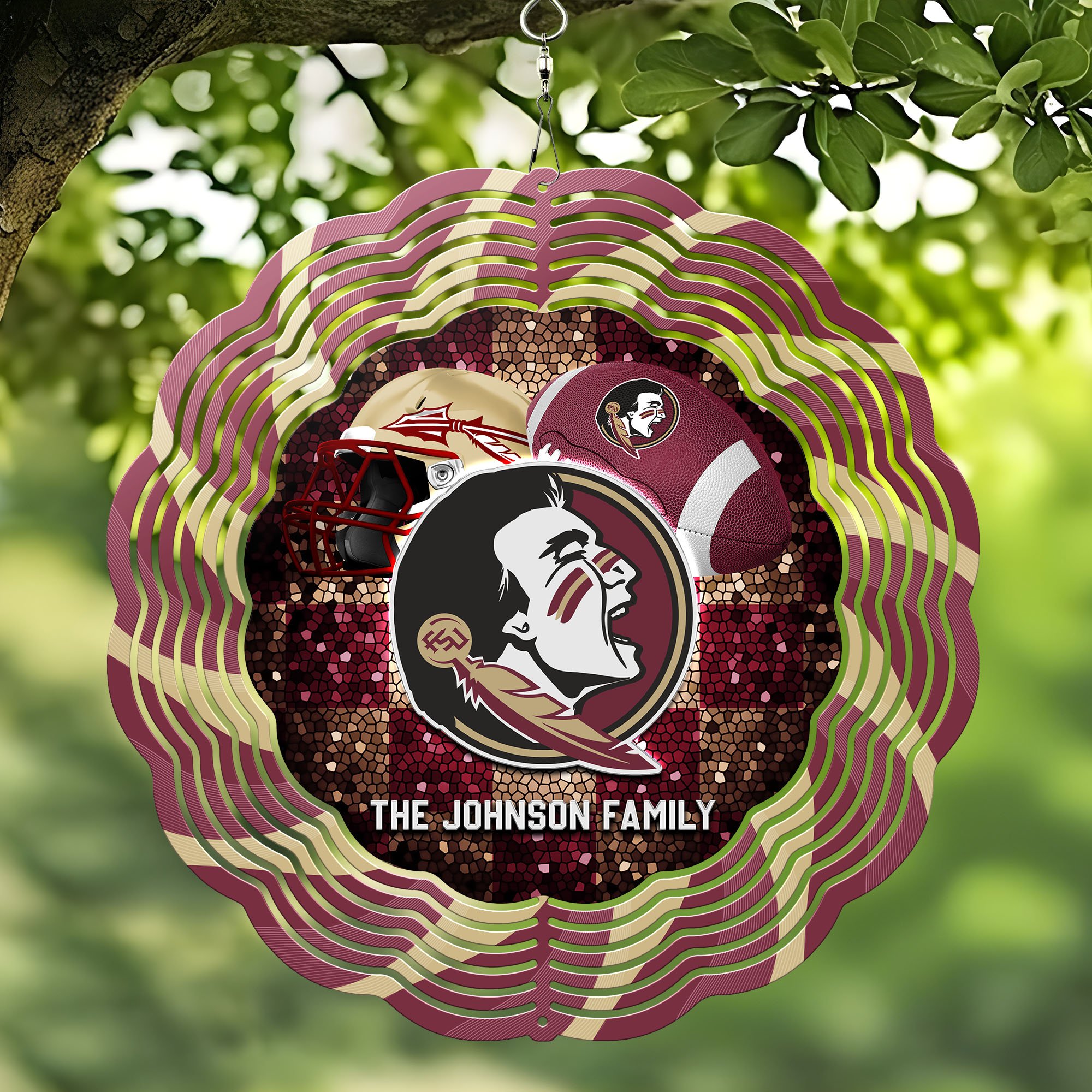 Florida State Seminoles Wind Spinner Personalized Your Family Name, Sport Team Wind Spinner, Sport Lover Gifts ETHY-59849