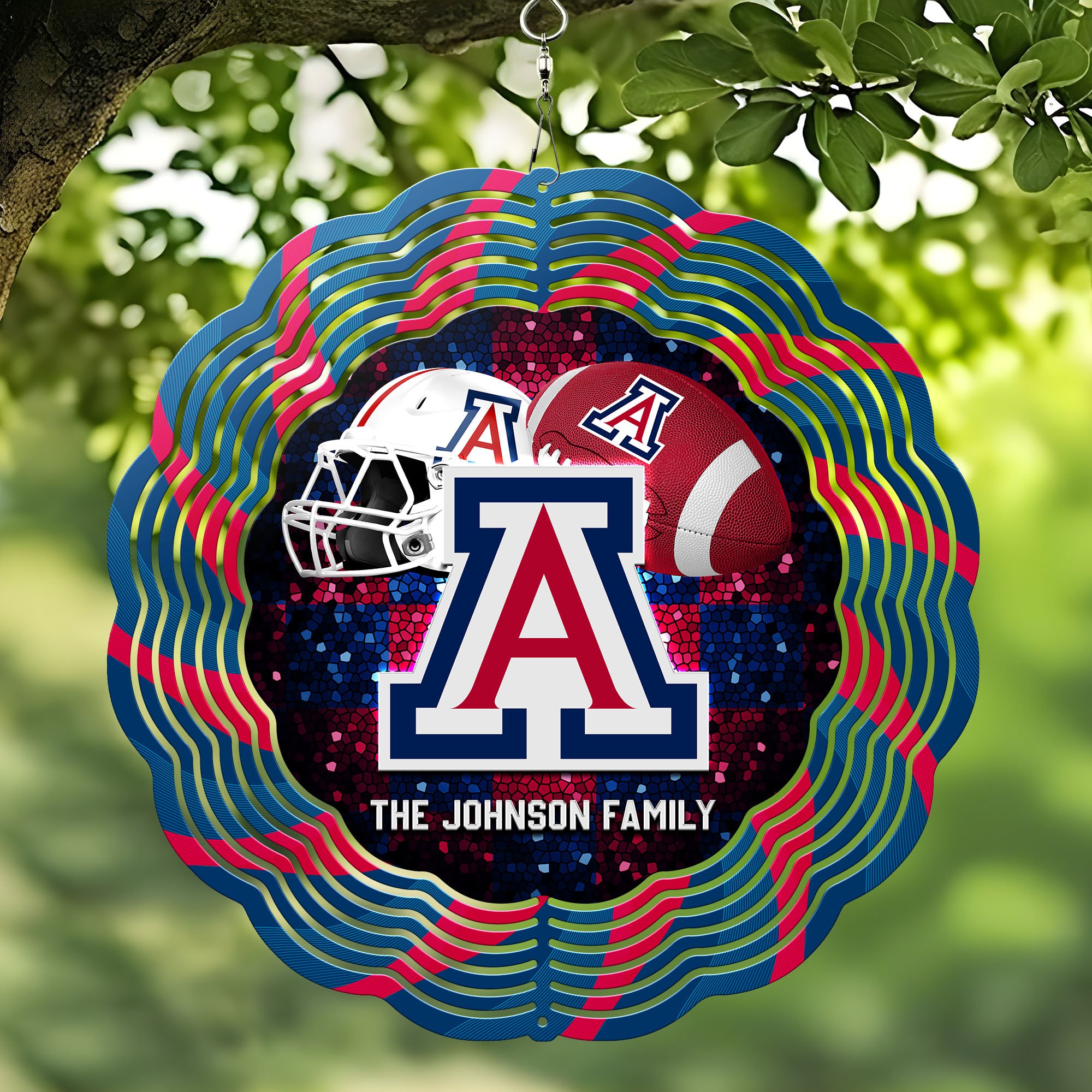 Arizona Wildcats Wind Spinner Personalized Your Family Name, Sport Team Wind Spinner, Sport Lover Gifts ETHY-59849