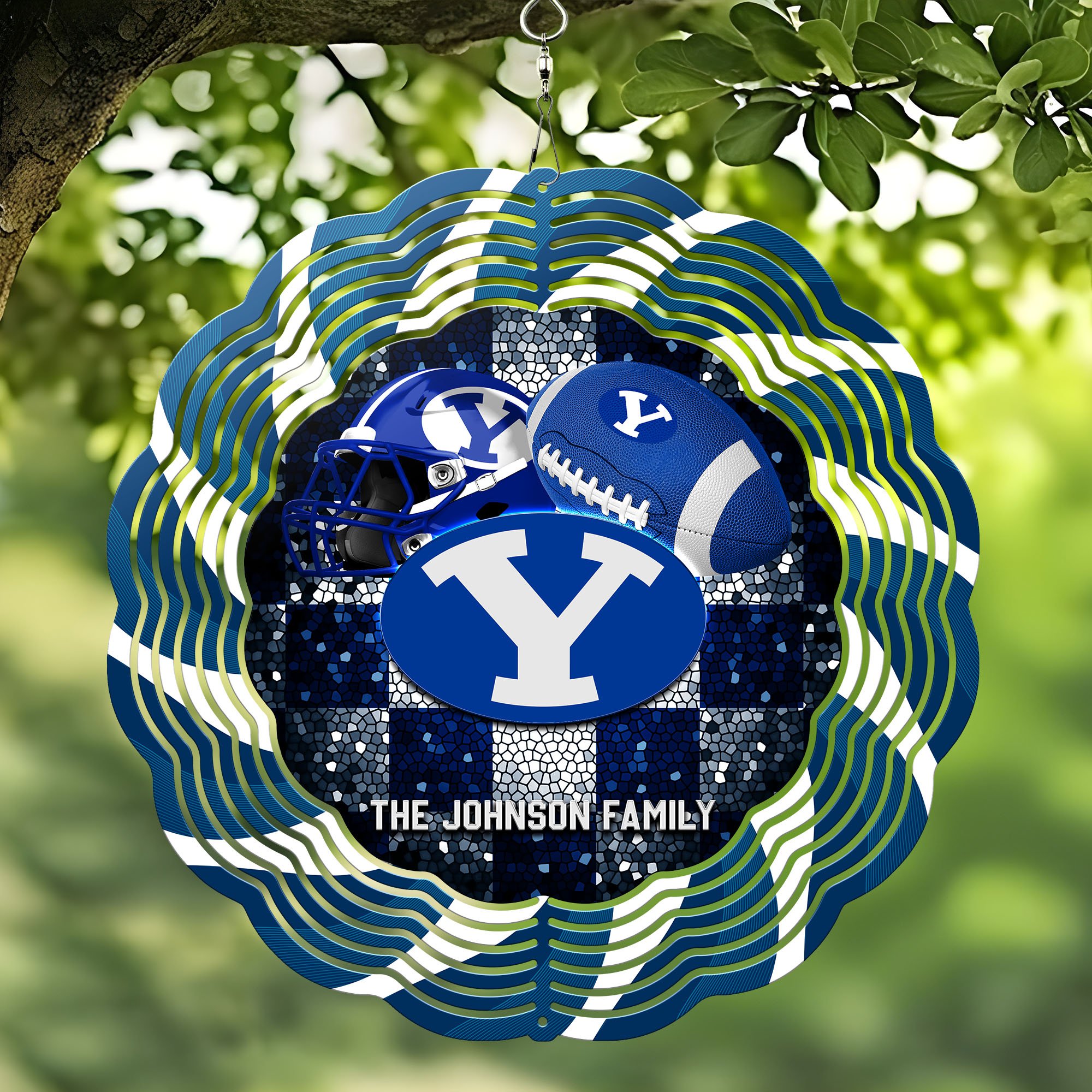 BYU Cougars Wind Spinner Personalized Your Family Name, Sport Team Wind Spinner, Sport Lover Gifts ETHY-59849