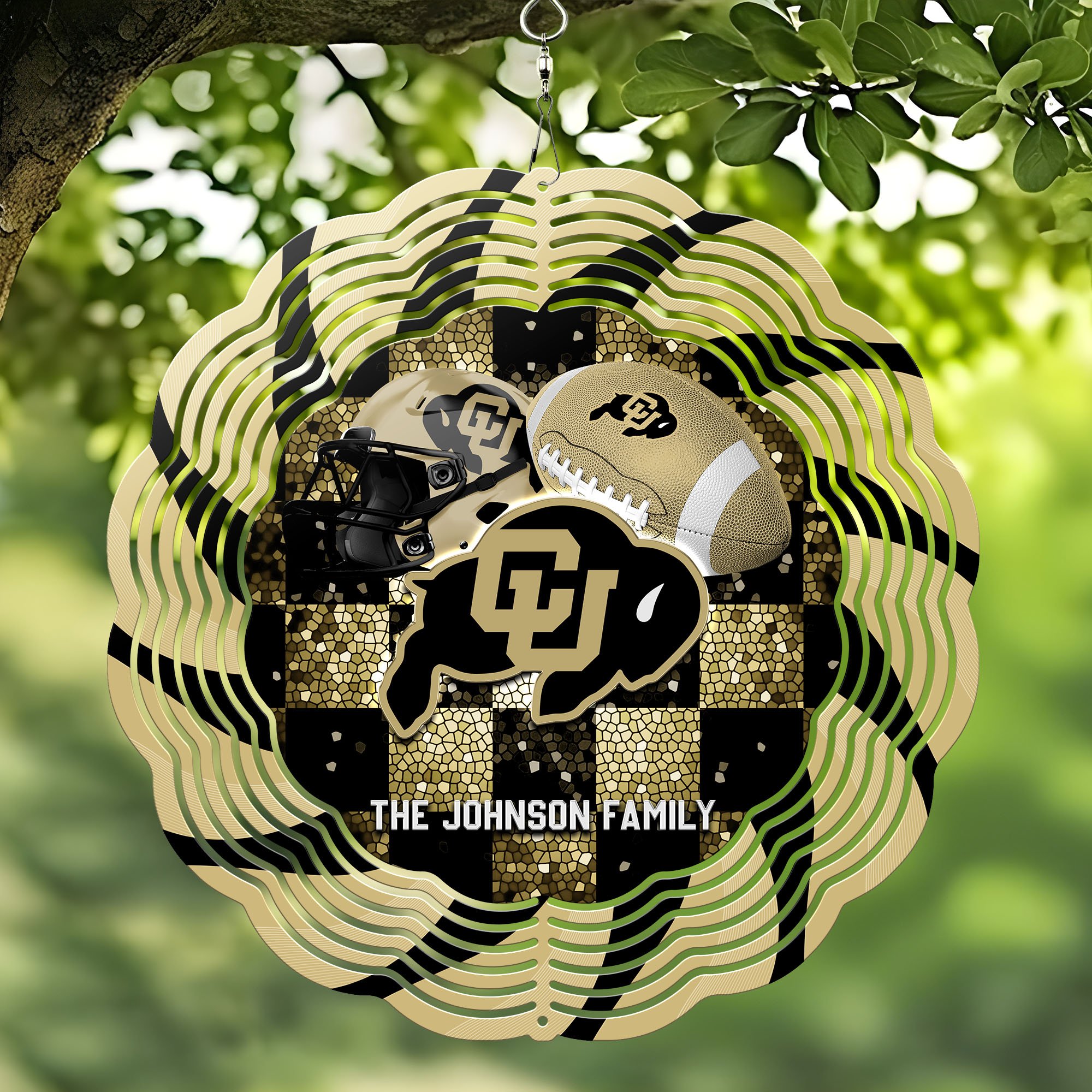 Colorado Buffaloes Wind Spinner Personalized Your Family Name, Sport Team Wind Spinner, Sport Lover Gifts ETHY-59849