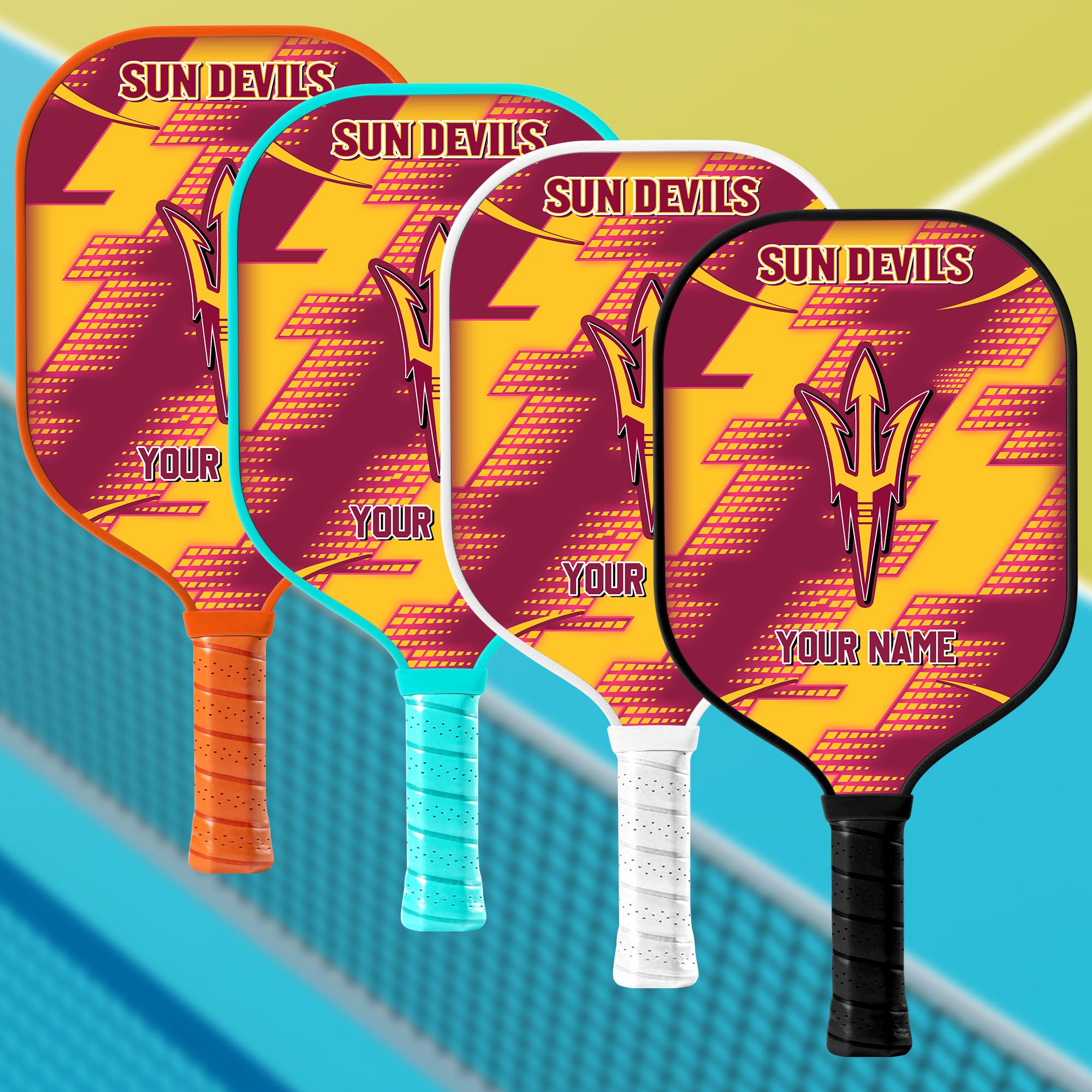 Arizona State Sun Devils Pickleball Paddles Personalized Your Name, Sport Paddles, Sport Lover Gifts ETHY-60901