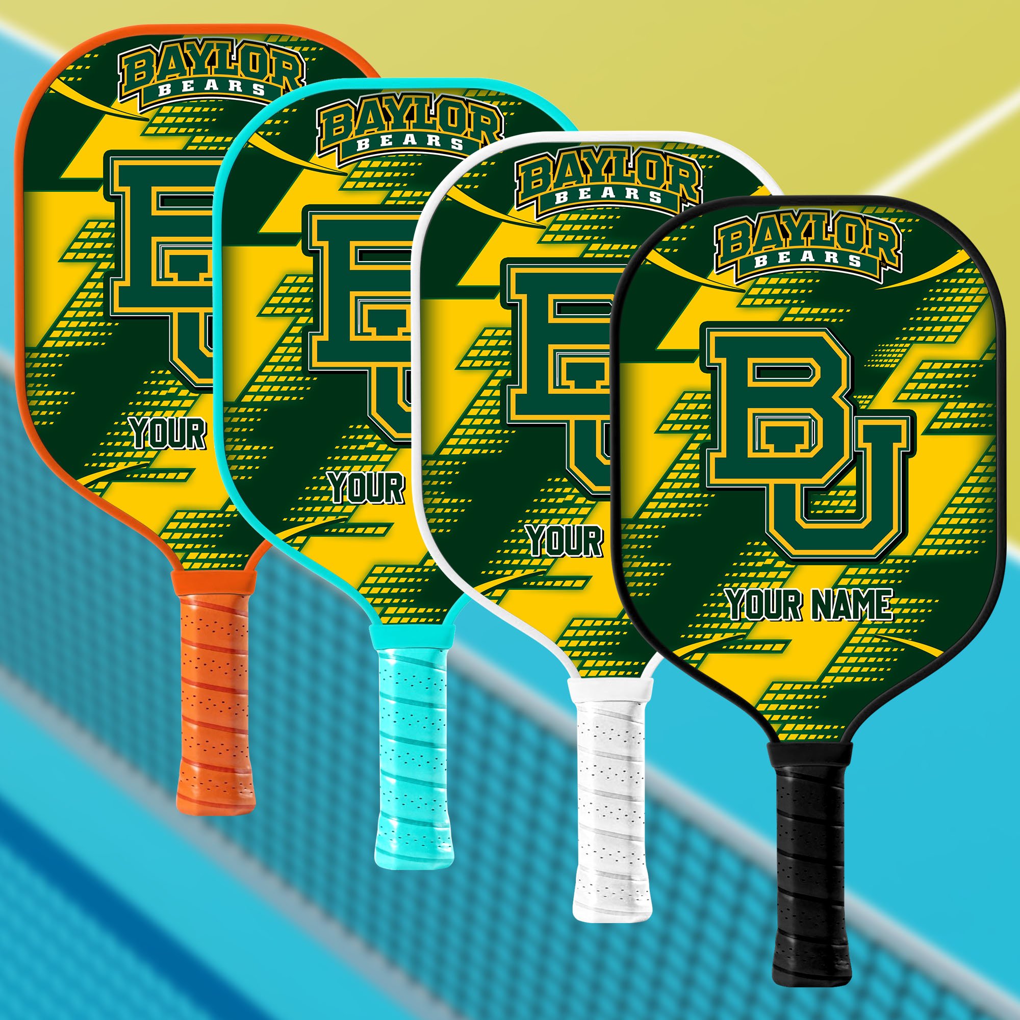 Baylor Bears Pickleball Paddles Personalized Your Name, Sport Paddles, Sport Lover Gifts ETHY-60901