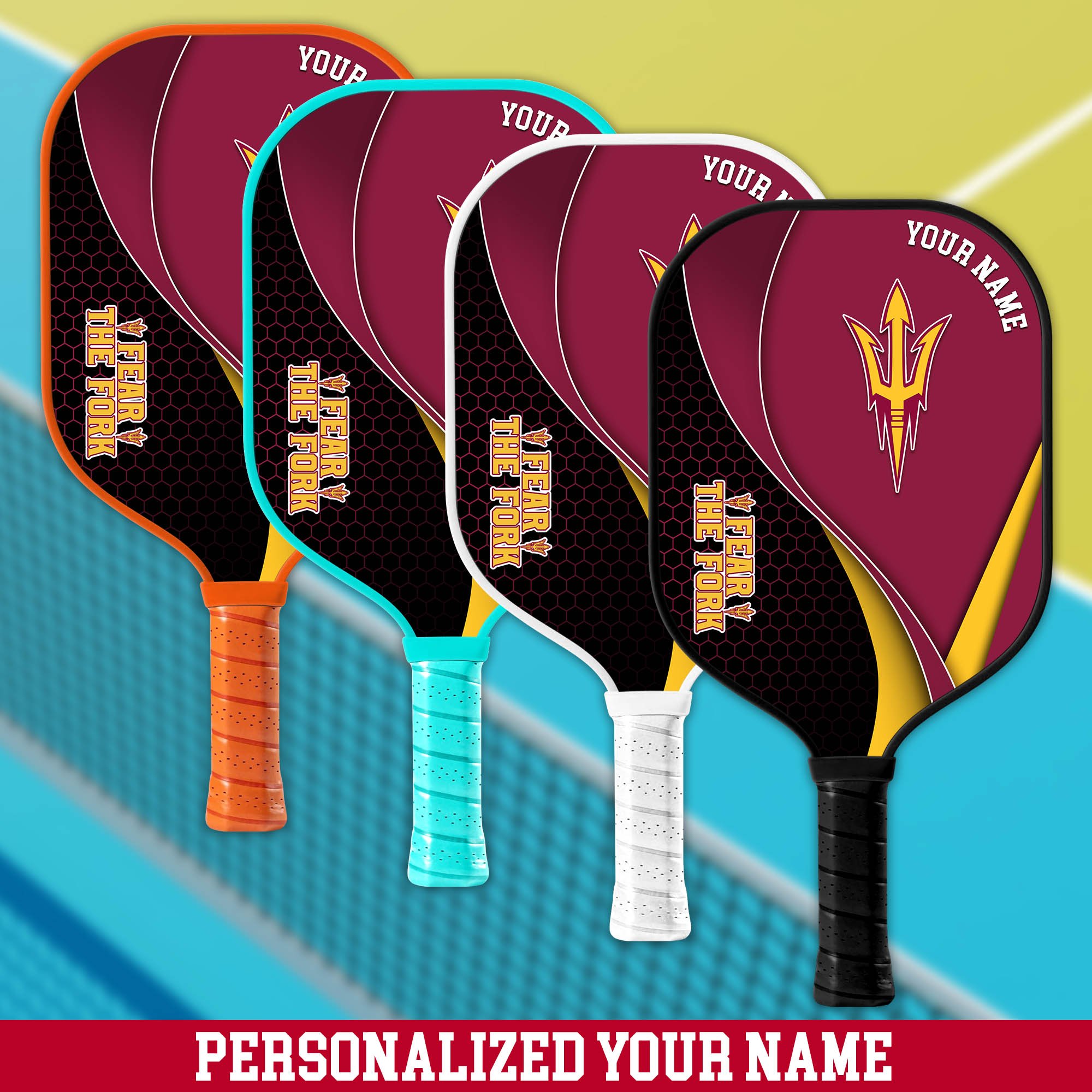 Arizona State Sun Devils Pickleball Paddles Personalized Your Name, Paddles For Pickleball Players, Pickleball Lover Gifts ETHY-60902